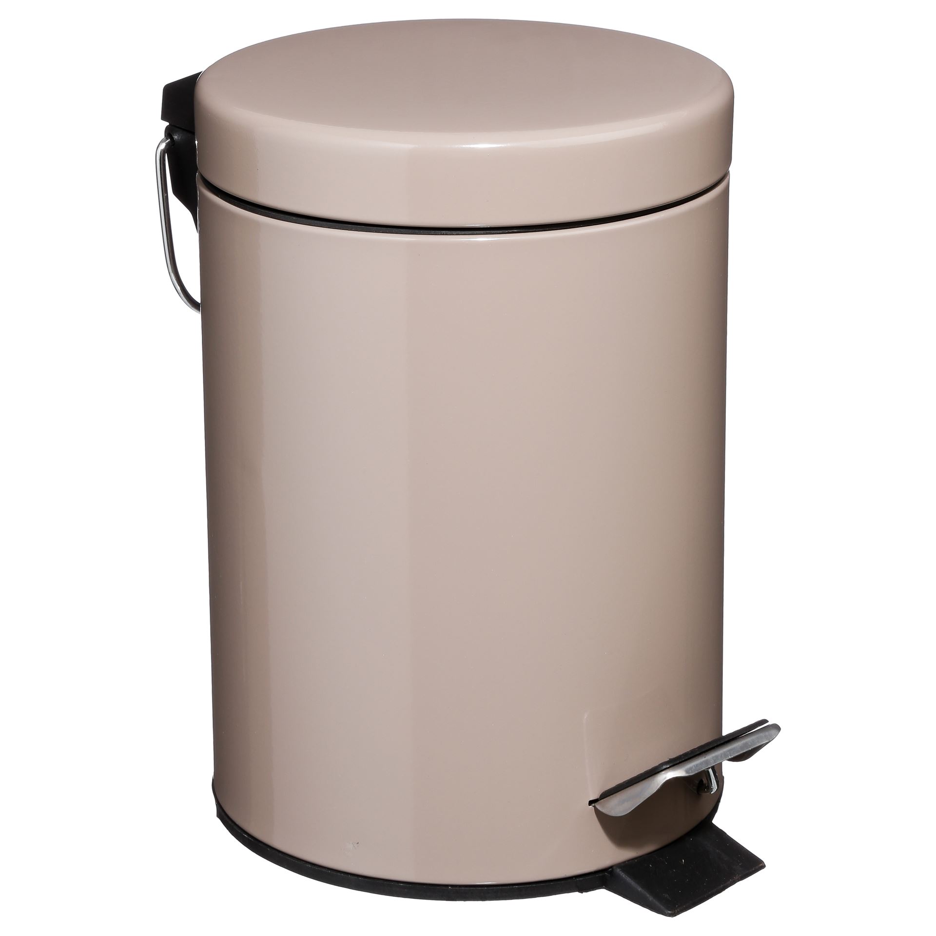 Pedaalemmer Rond 3 Liter Taupe Pedaalemmer Rond 3 Liter Taupe