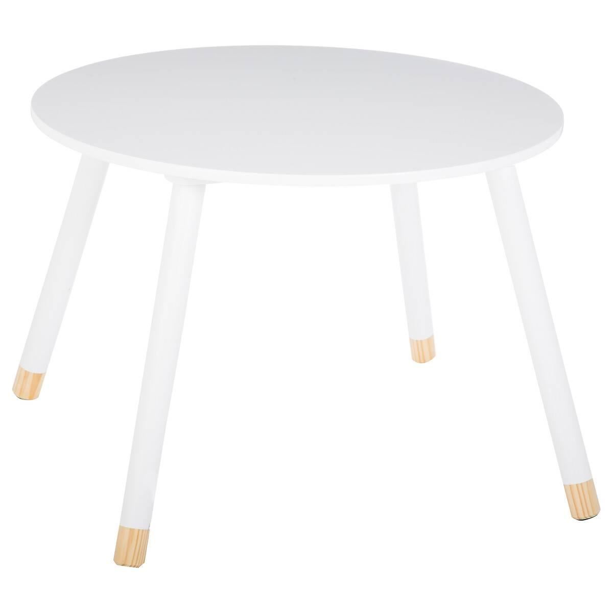 Kindertafel-D60cm-Douceur-wit