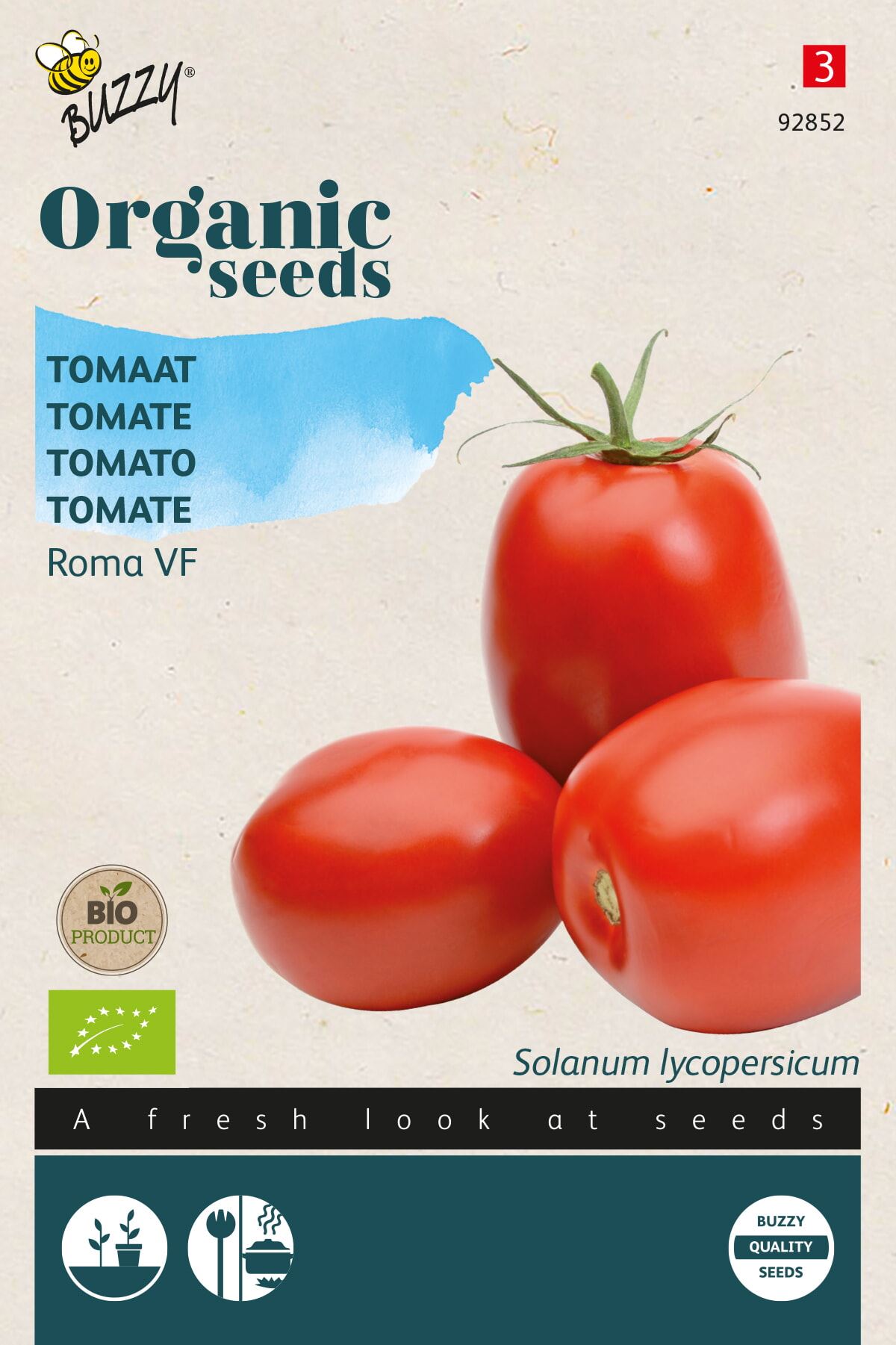 Buzzy® Bio Tomaten zaden - Roma VF 