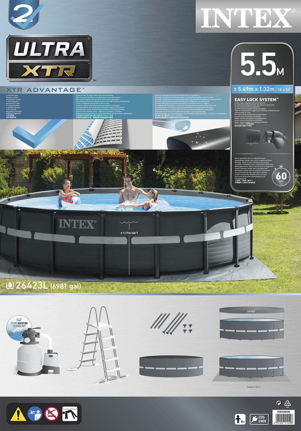 Ultra-XTR-Frame-pool-zwembadset-549x132cm-Inclusief-zandfilterpomp-trap-grondzeil-afdekzeil-Opzetzwembad