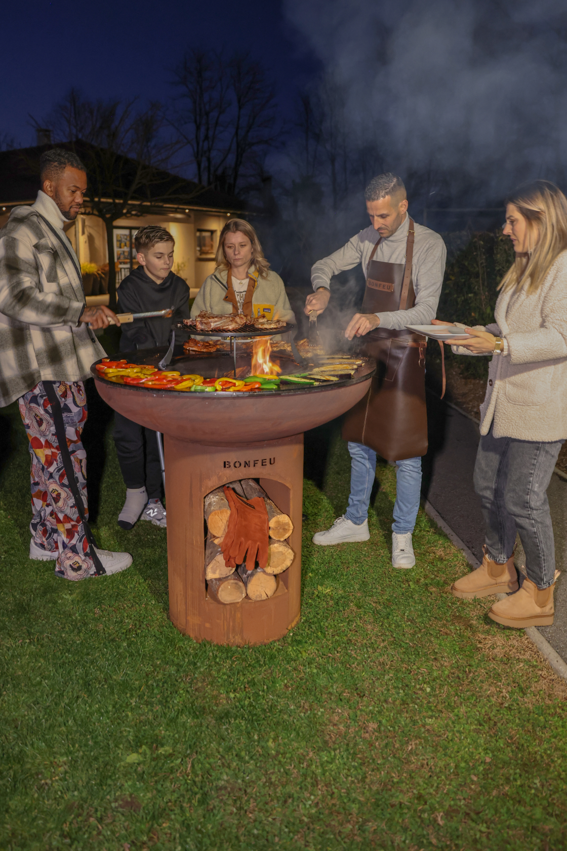 BonFeu BonBiza XL Cortentsaal - Buitenkoken - Plancha Bakken - Plancha BBQ - 100x100 cm
