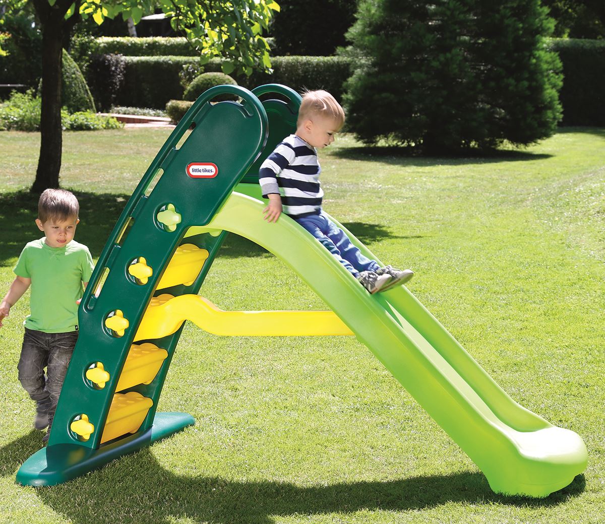 Little-Tikes-glijbaan-Giant-slide-Evergreen-125cm-hoog-groen-geel