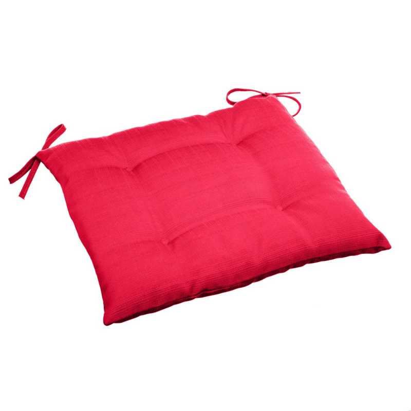 Hesperide chair cushions Korai for indoor and outdoor With strings Red 40 x 40 x 4 cm Water and UV resistant