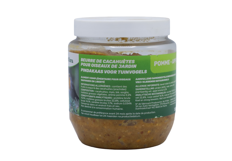 Famiflora pindakaas voor tuinvogels met appel(aroma) - 350 gr