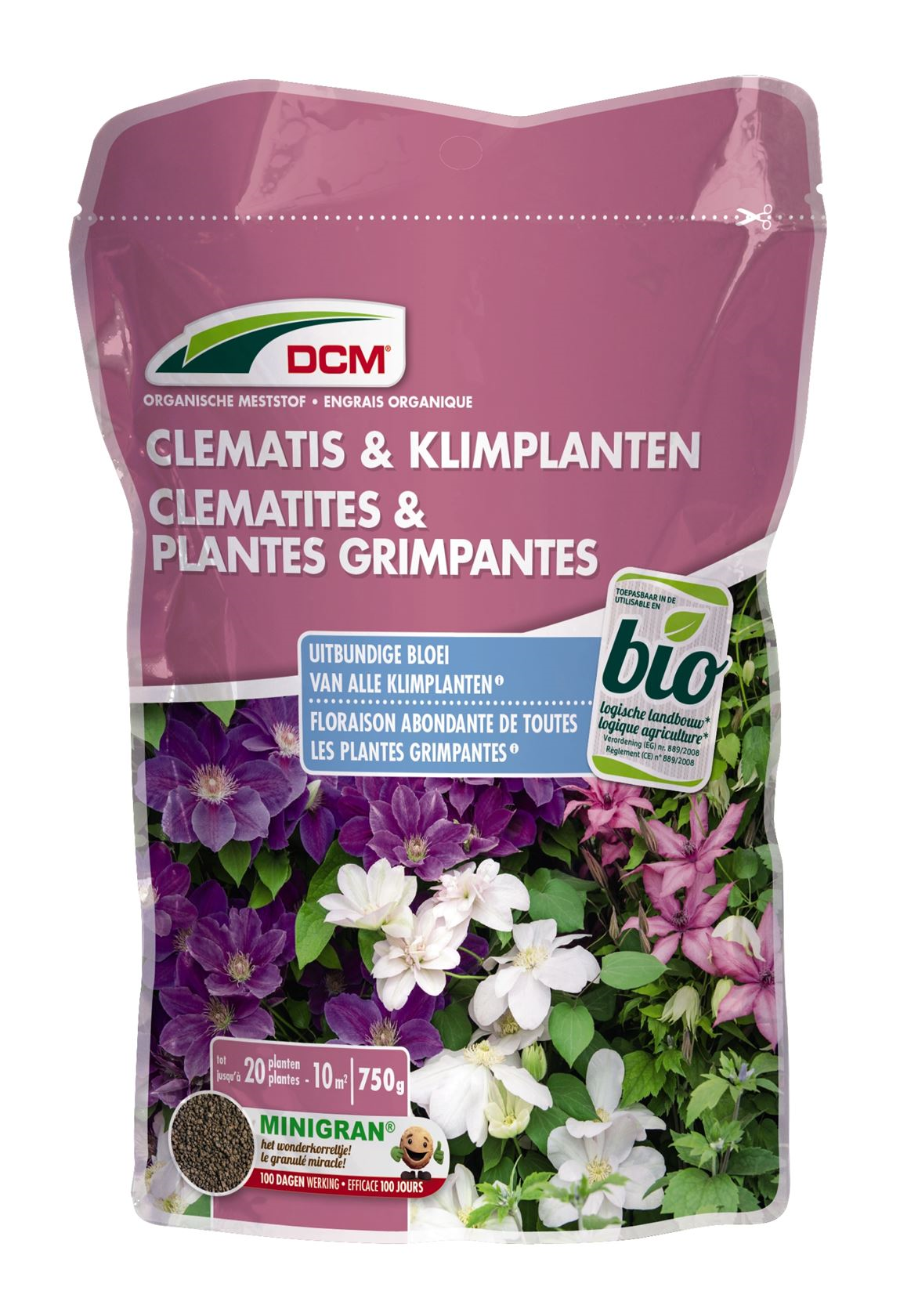 DCM engrais pour clématites et plantes grimpantes 0.75kg - organique