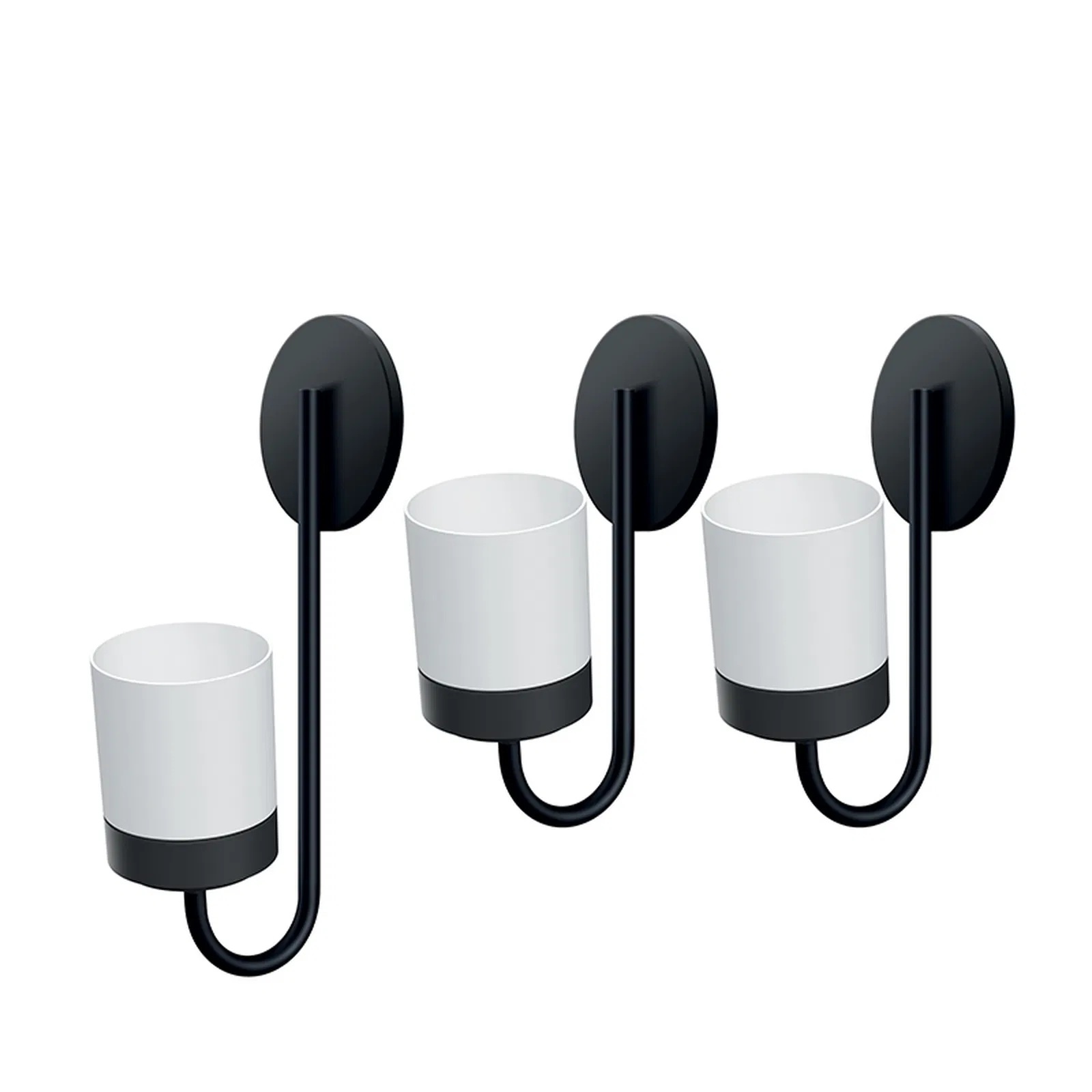 Prosperplast Bloomie Hanger Set - Wall Planters White - 3 pieces - 27x23.5x84.5 cm