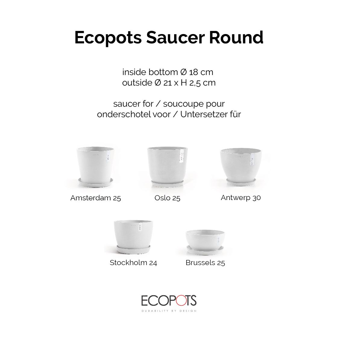 Ecopots-onderschotel-rond-pure-white-25-cm-H2-5-cm