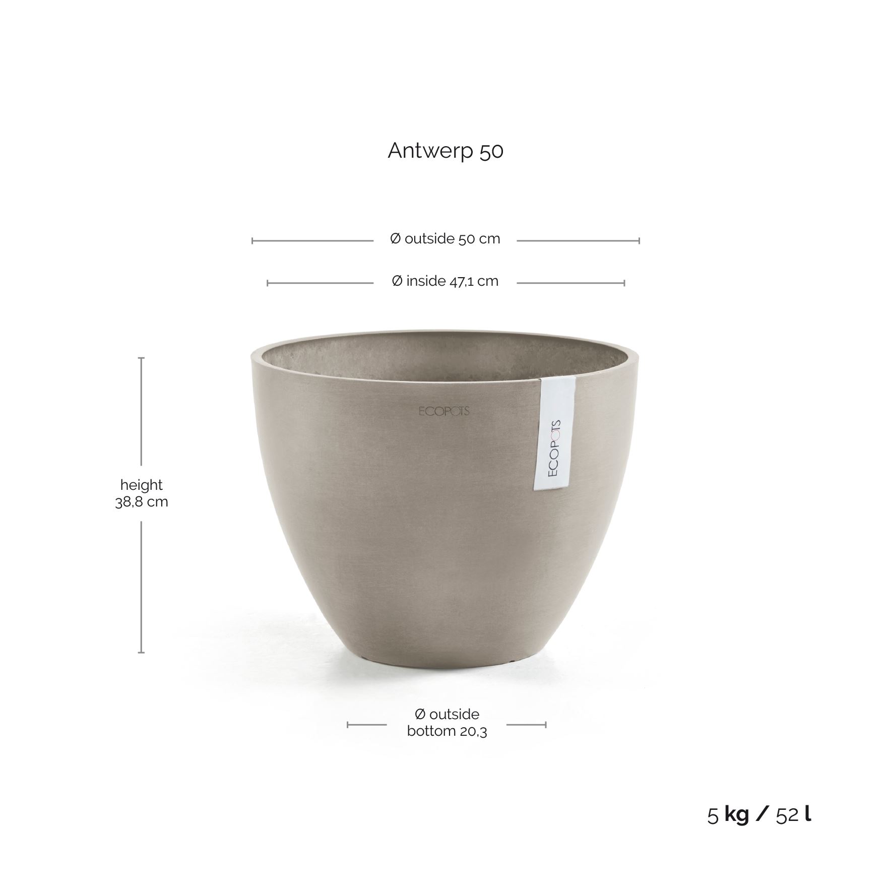 Ecopots-antwerp-taupe-50-cm-H39-cm-new-