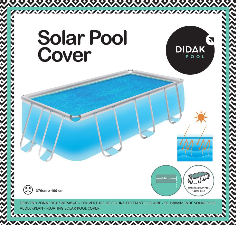 Didak floating solar cover/cover - rectangular - L376 x B199 cm