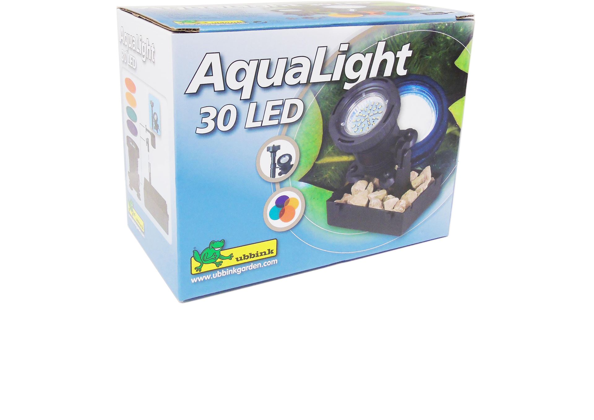 AquaLight-30-LED-4-kleurschijven-MR16-30-SMD-warm-wit-trafo-DE-06-12W-Lumen-220-EEK-A-2-5-Watt