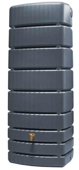 Regenton-muur-slim-500l-grijs-kraan