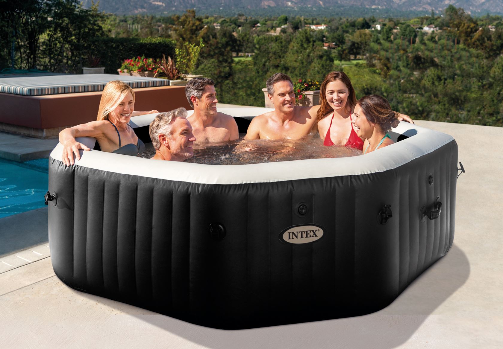 Spa gonflable Intex PureSpa Jet & Bubble Deluxe - 6 personnes