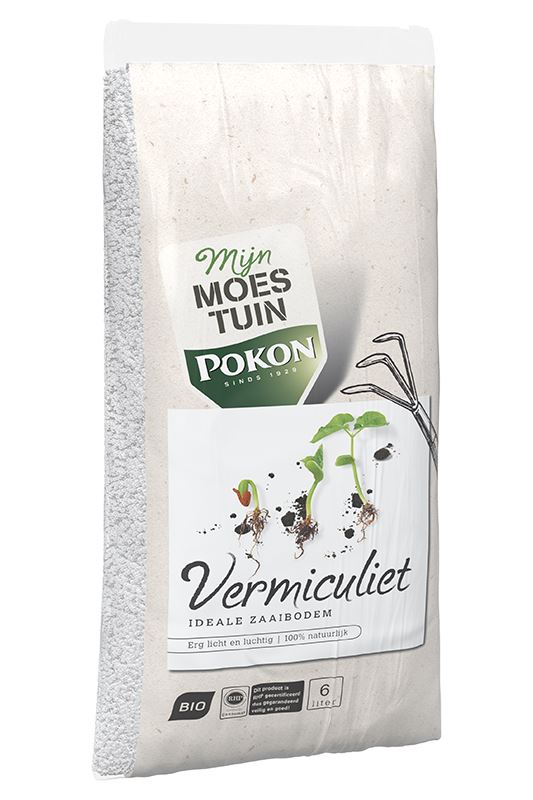 Pokon Bio Vermiculite 6L - Terreau - Bio - Aéré et léger - Pour l'intérieur et l'extérieur - 100% naturel