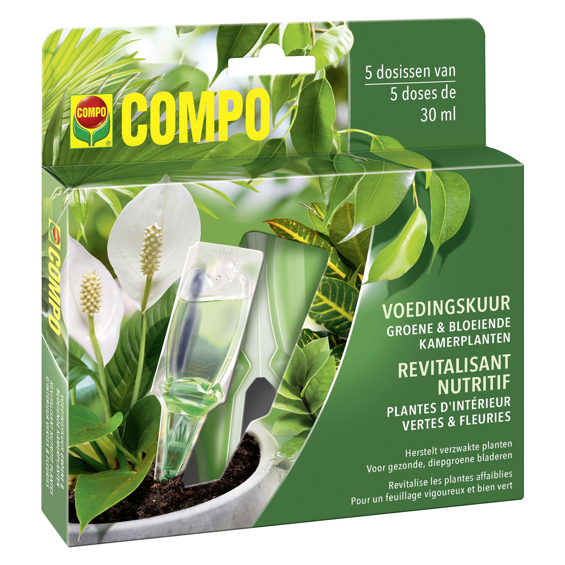 Compo-herstelkuur-kamerplanten-150ml-5x30ml-