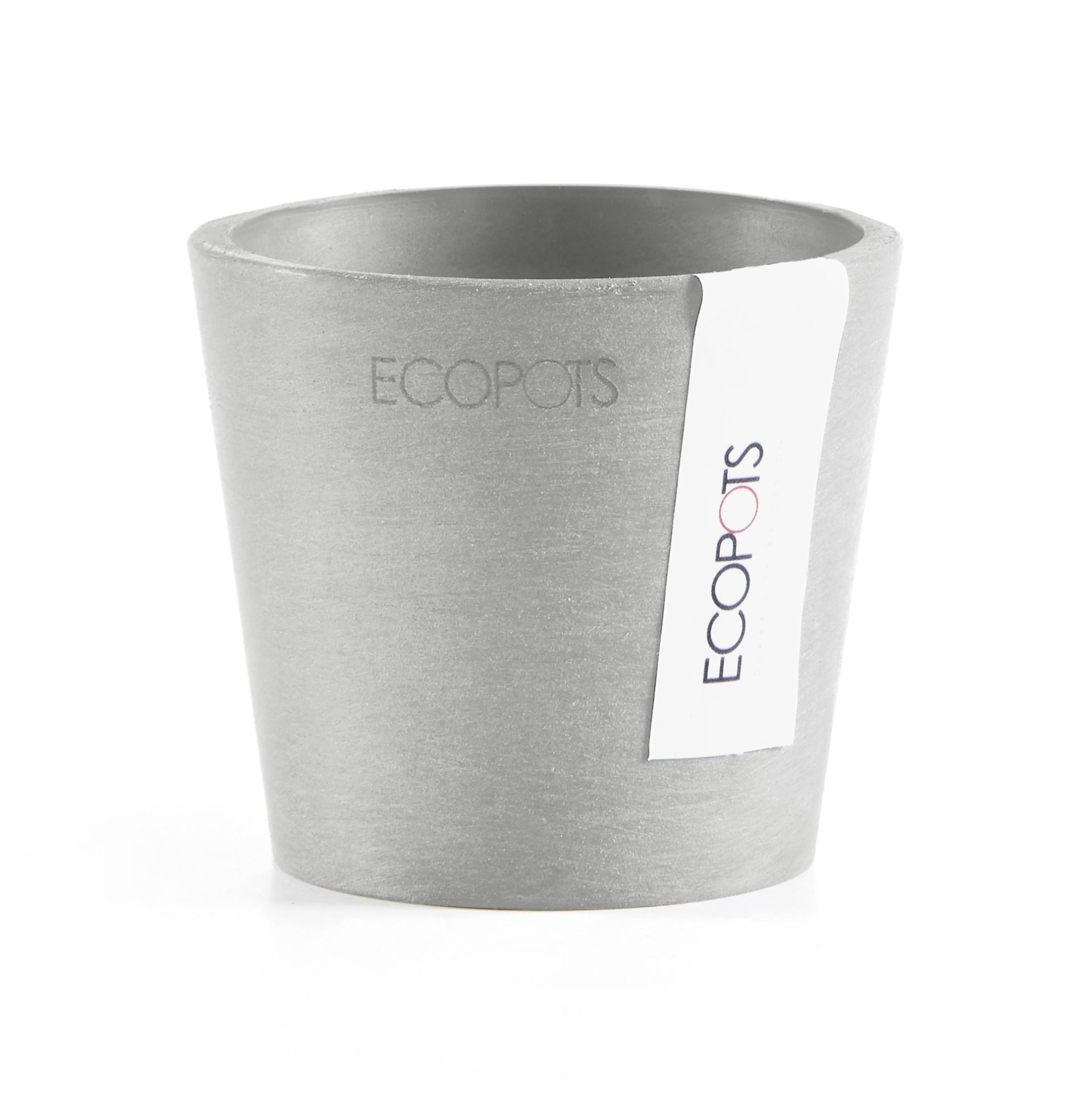 Ecopots-amsterdam-mini-white-grey-8-cm-H7-cm