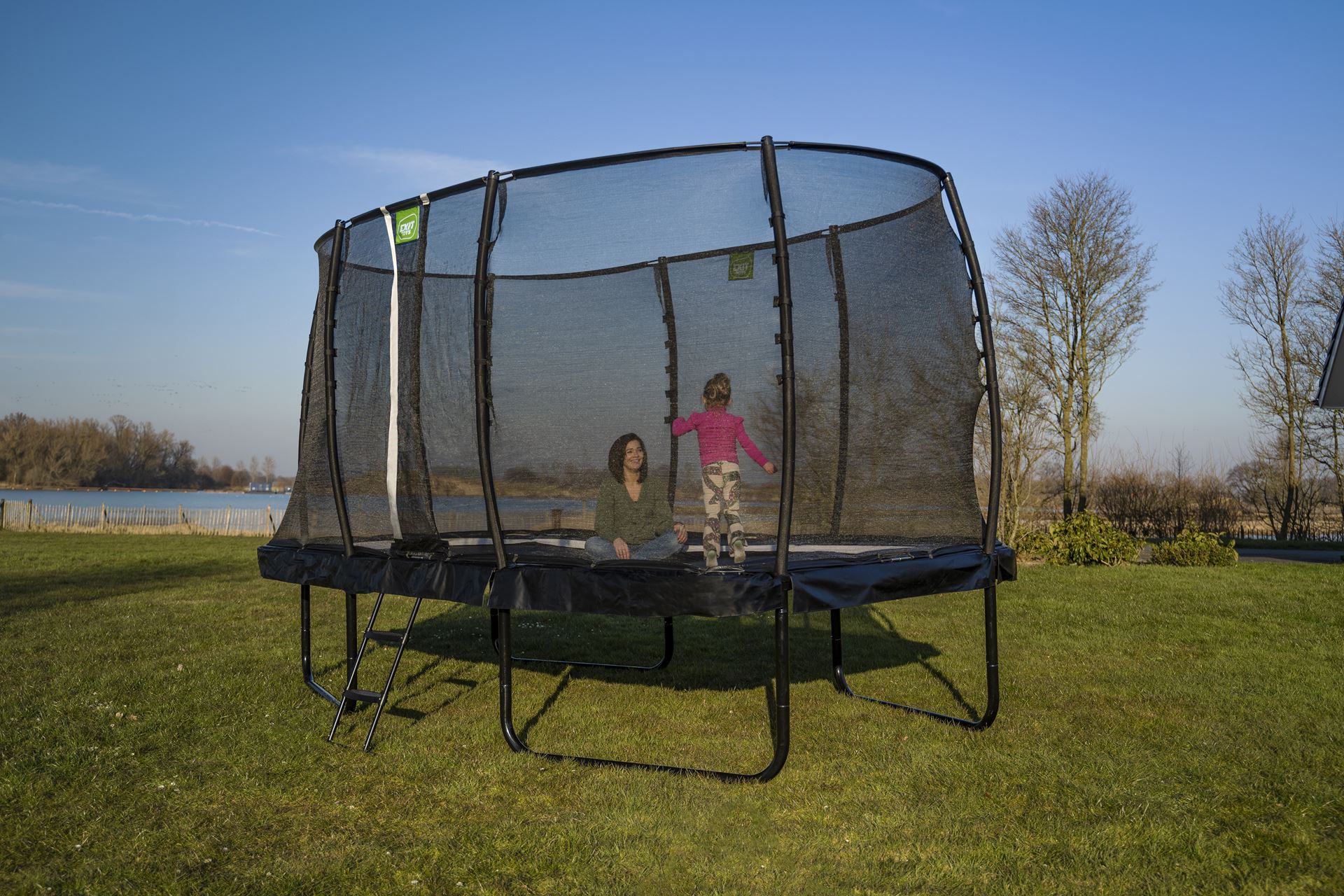 EXIT-Allure-Premium-trampoline-244x427cm-groen