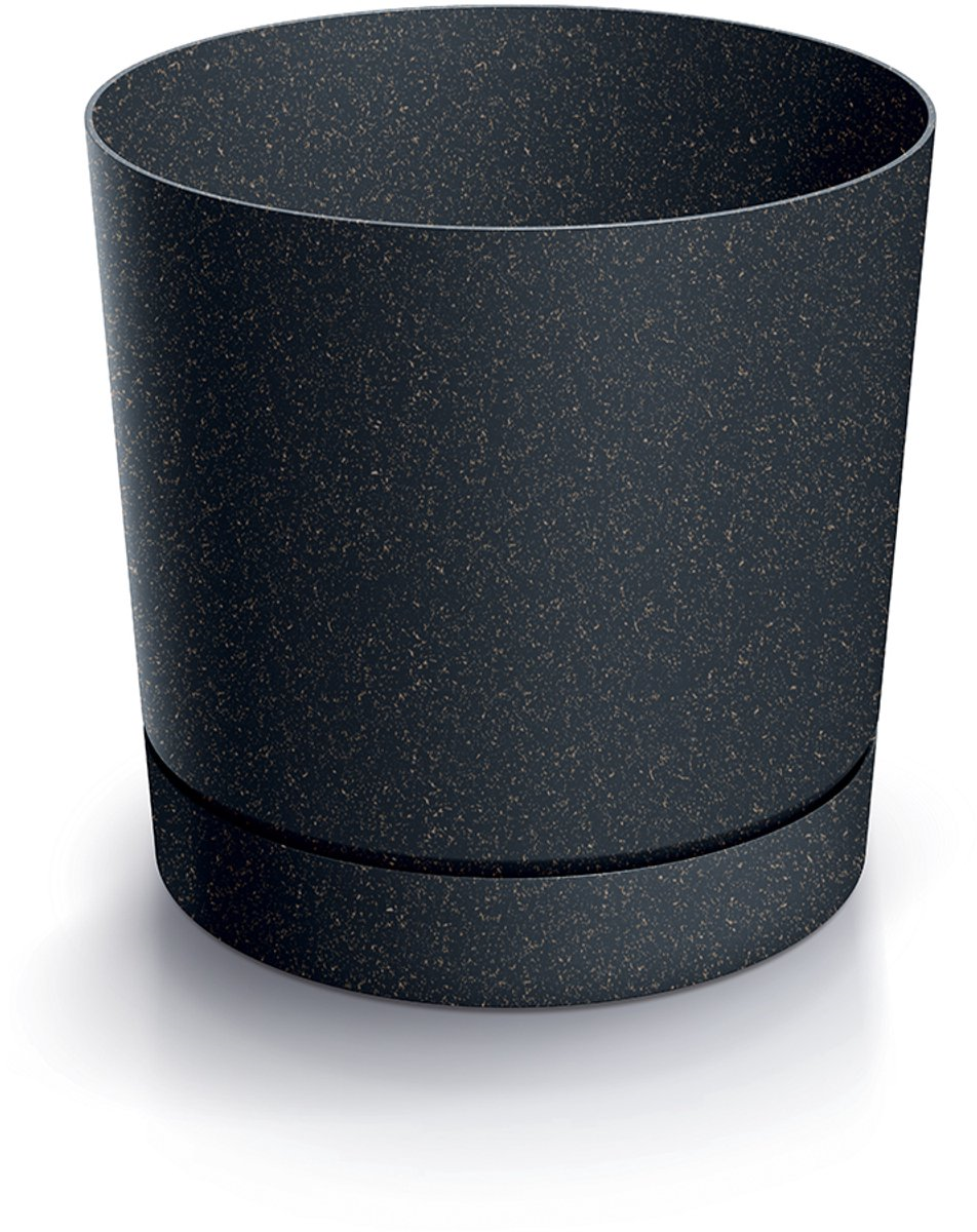 Prosperplast Tubo P Eco Pot de fleurs en bois - Ø 12,8 cm - Eco Anthracite