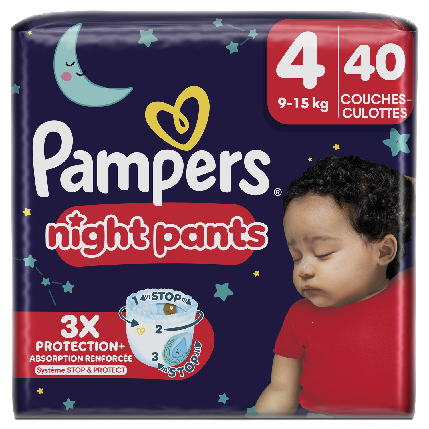 Pampers Baby-Dry Night Pants - Maat 4 - 40 luierbroekjes (9-15 KG)
