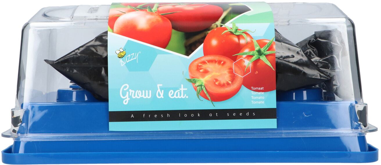 Buzzy Grow Gifts Greenhouse Homegrown tomaten 'Maja' kweekset voor kinderen - Tomatenzaadjes