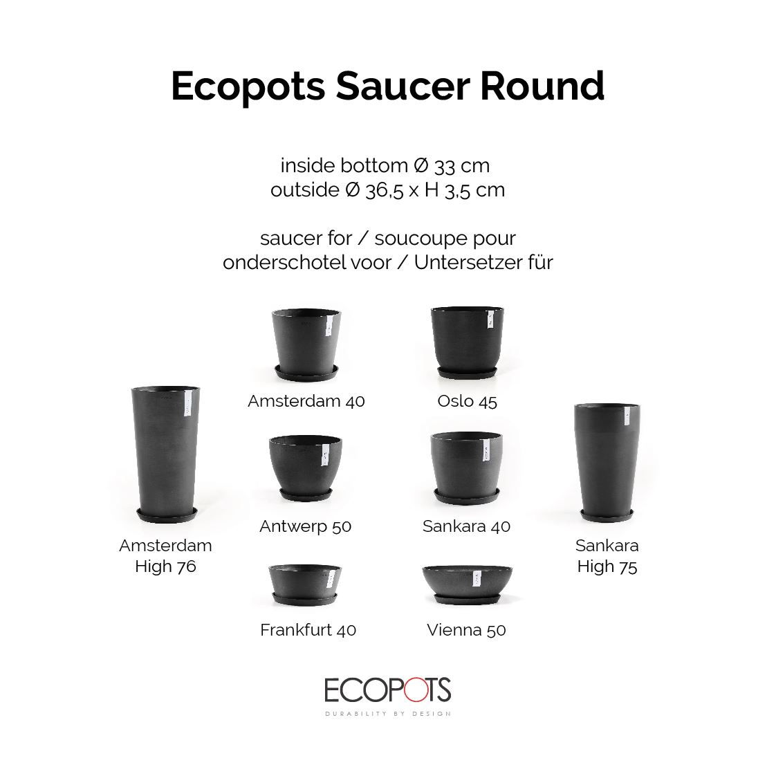 Ecopots-onderschotel-rond-dark-grey-40-cm-H3-5-cm