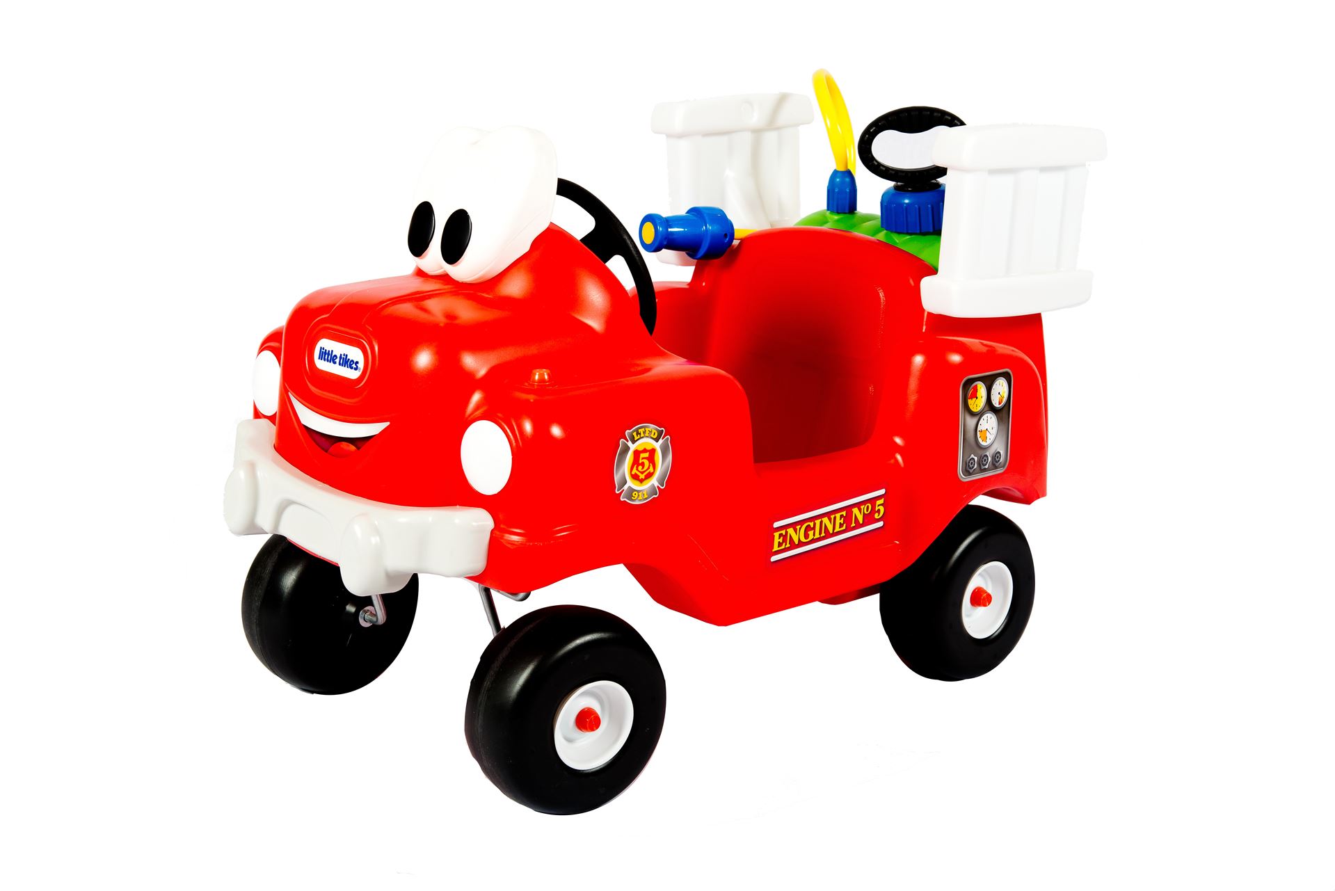 Little Tikes Walking car Cozy Coupe Fire Truck with water sprayer Encourages imaginative play and active adventure