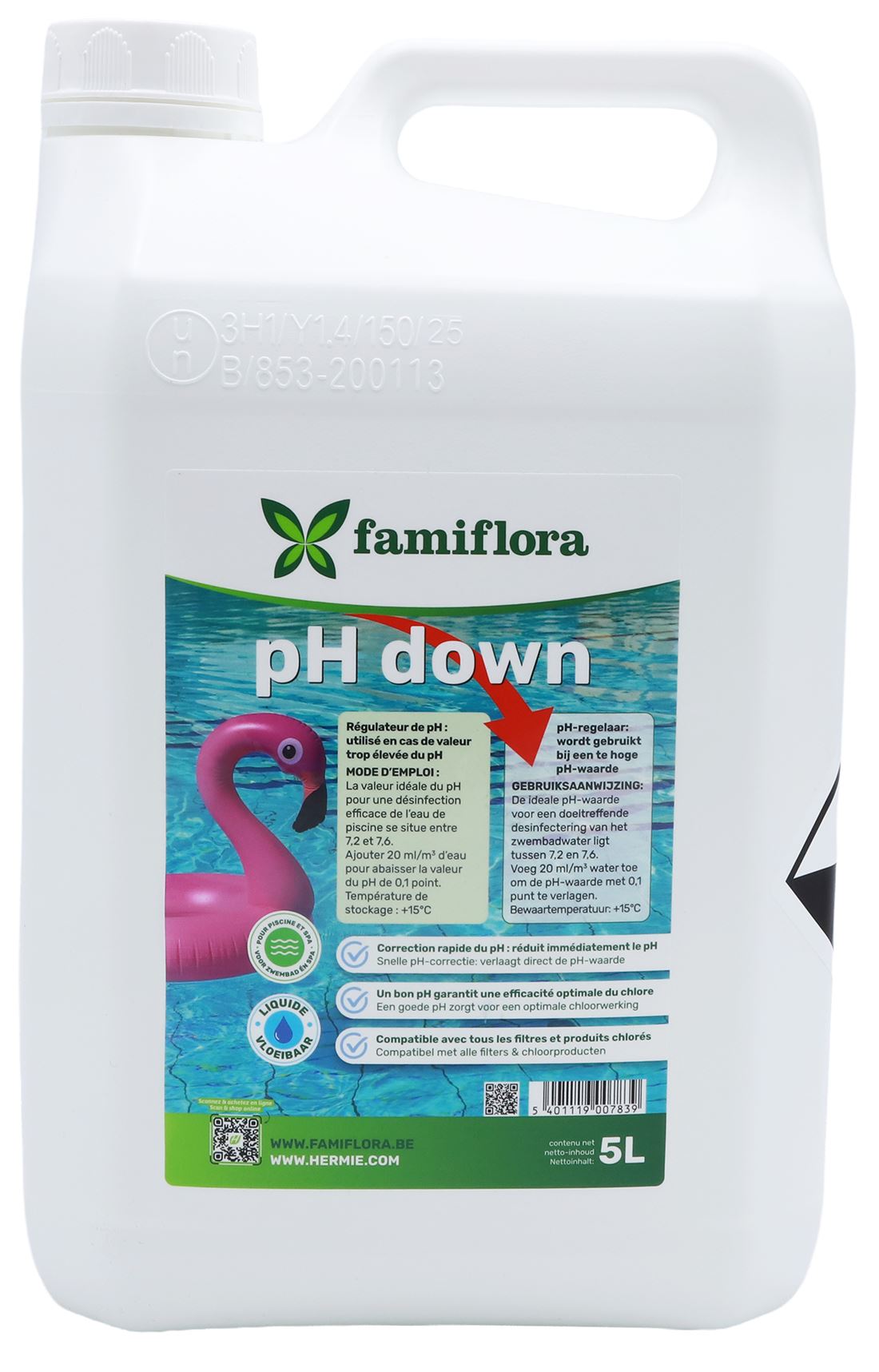 Famiflora-pH-down-vloeibaar-5L