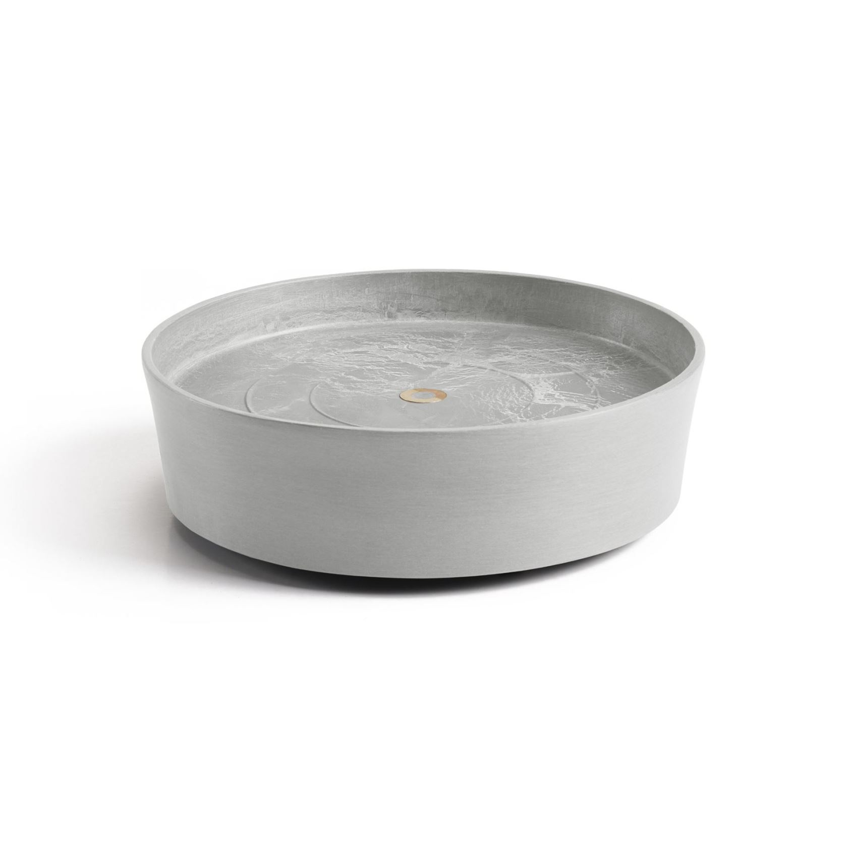 Ecopots-onderschotel-rond-met-wielen-white-grey-30-cm-H8-cm