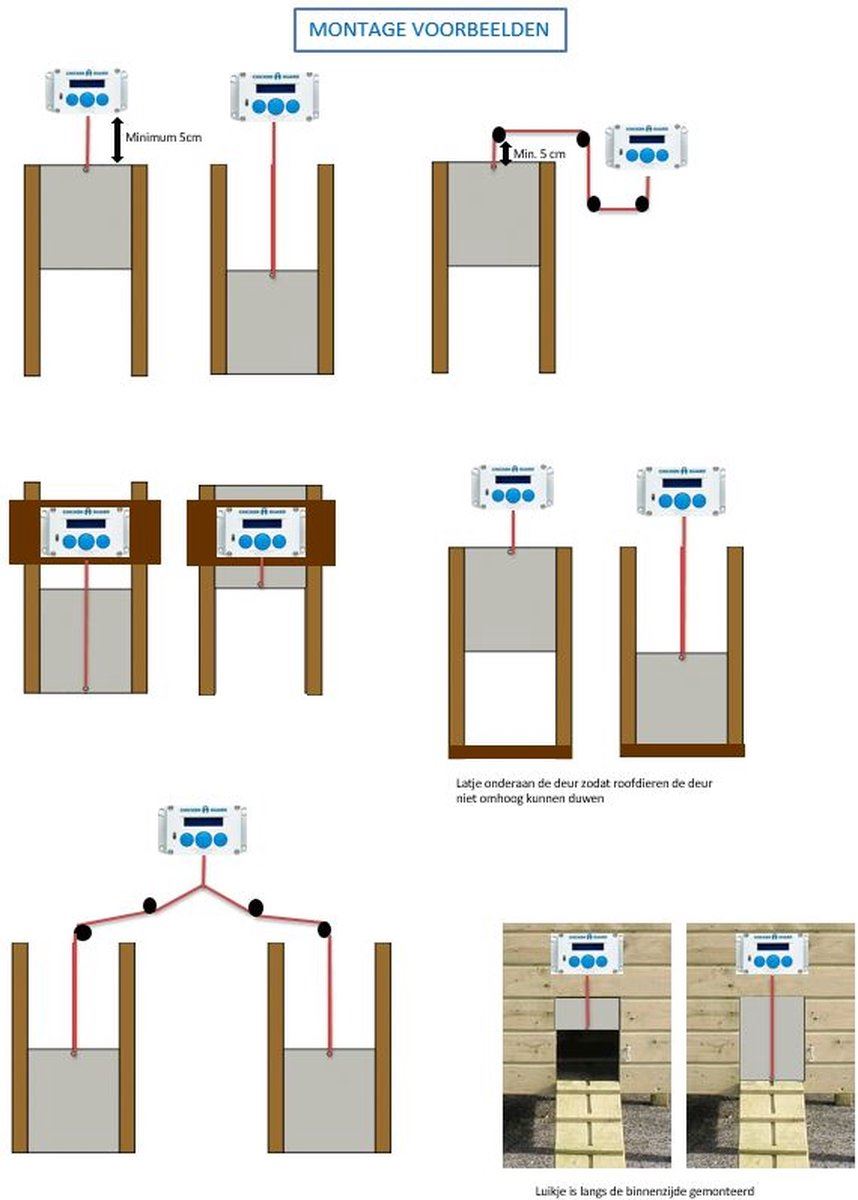 Chickenguard-Pro-met-timer-en-lichtsensor-op-batterijen-en-zelfsluitende-alu-deur-van-25-breed-x-30-