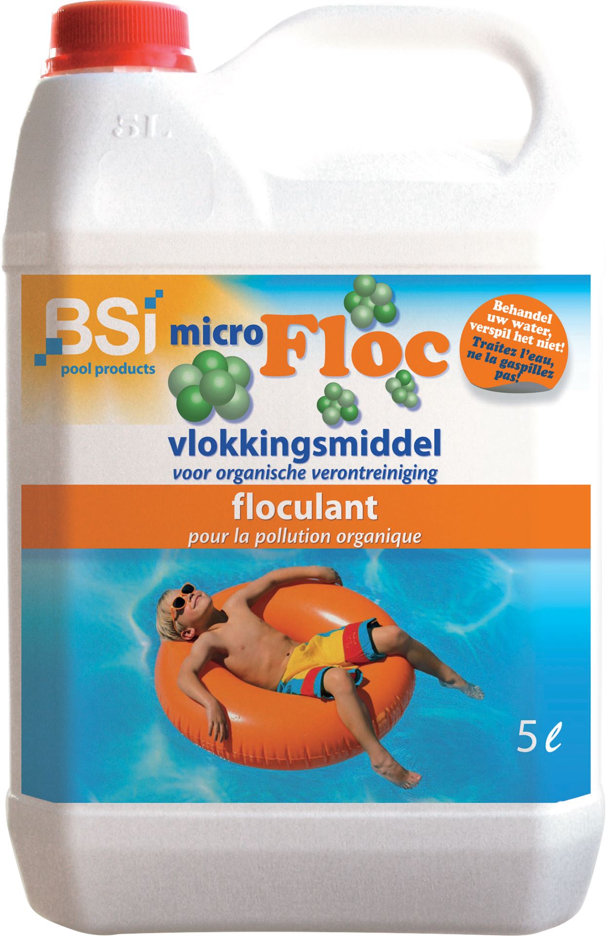 BSI Micro Floc 5L - liquid flocculant for a clean pool