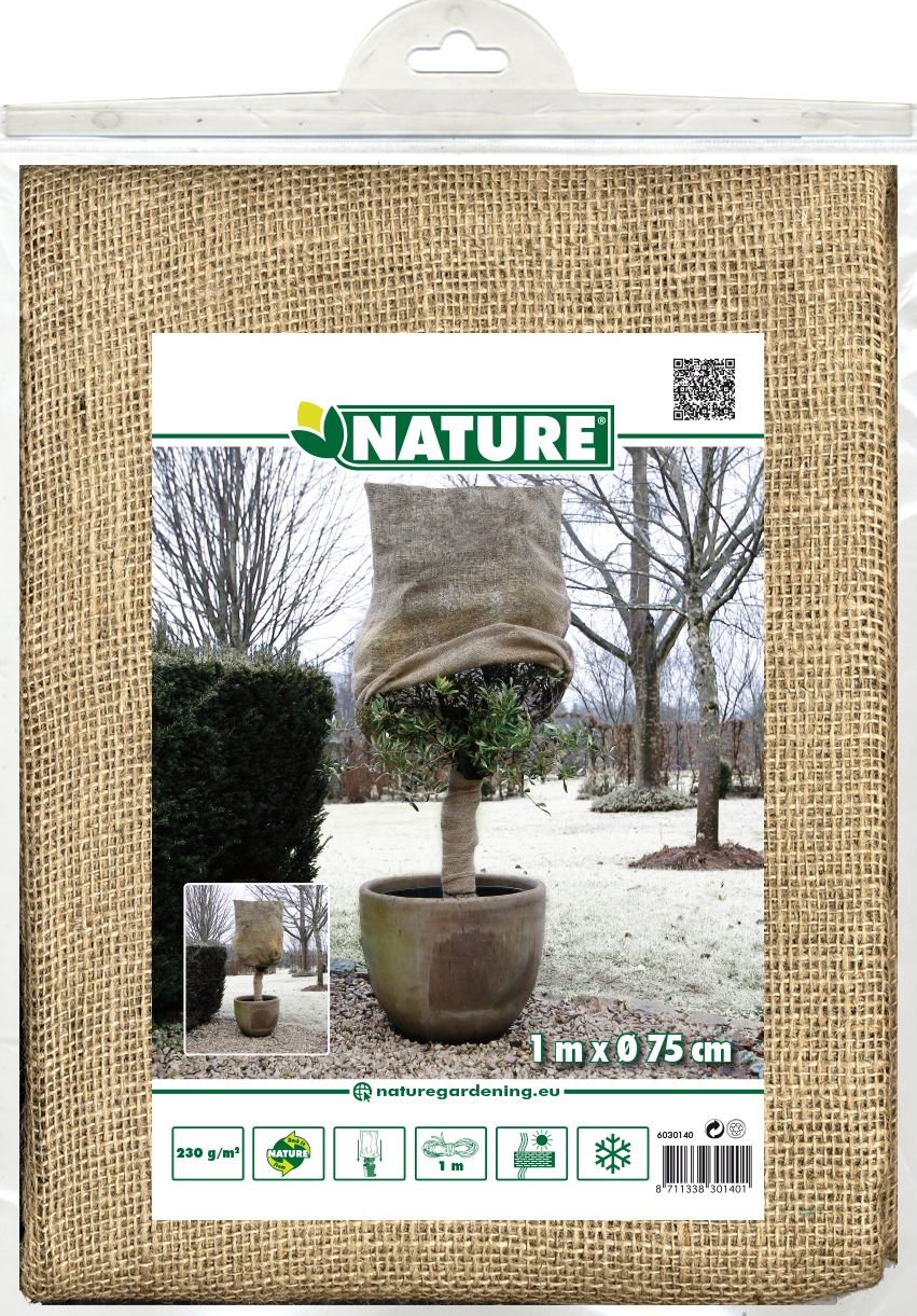 Nature jute-afdekhoes - 100cmx Ø75cm 230g/m² - biologisch afbreekbaar