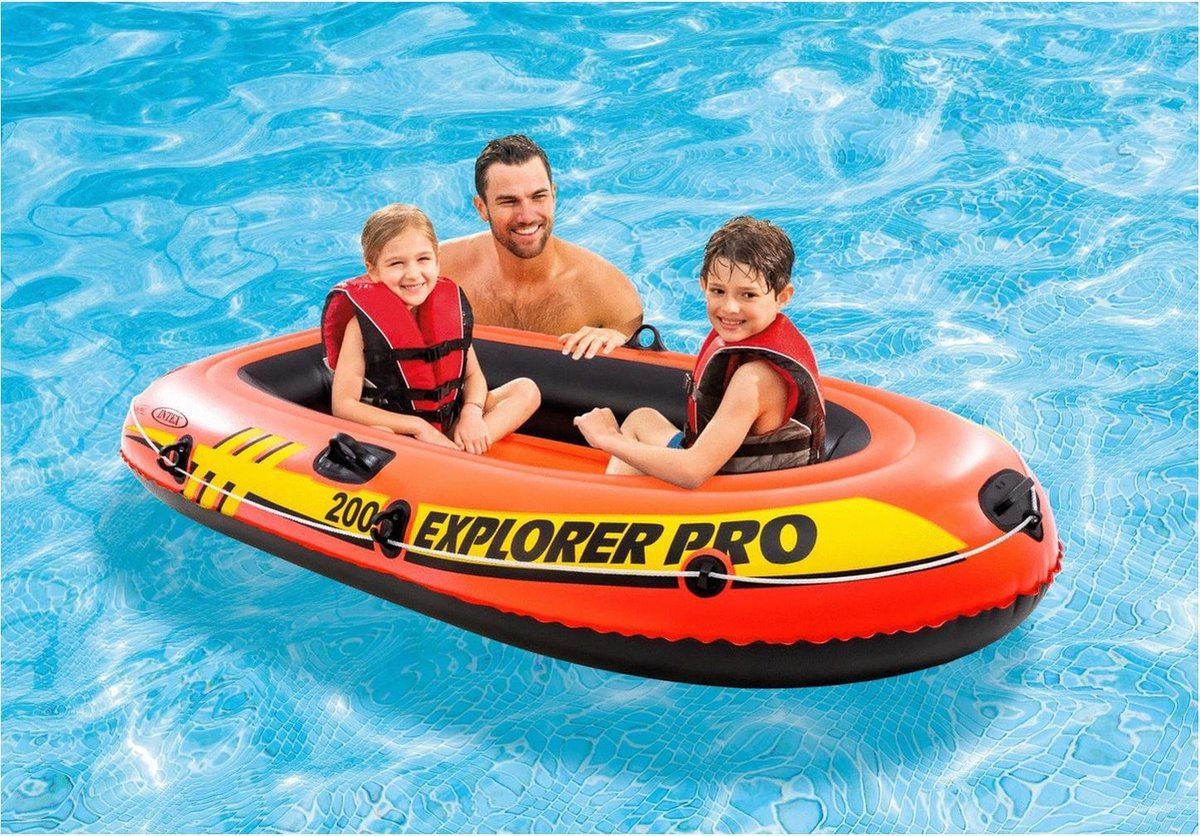 Intex opblaasboot 'Explorer Pro 200' - 2 personen - excl. accessoires