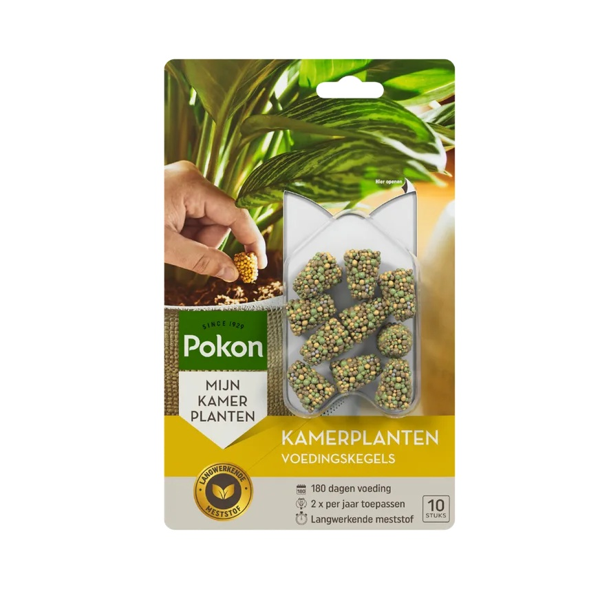 Pokon Kamerplanten Voedingskegels - 10 stuks - 6 Maanden Voeding