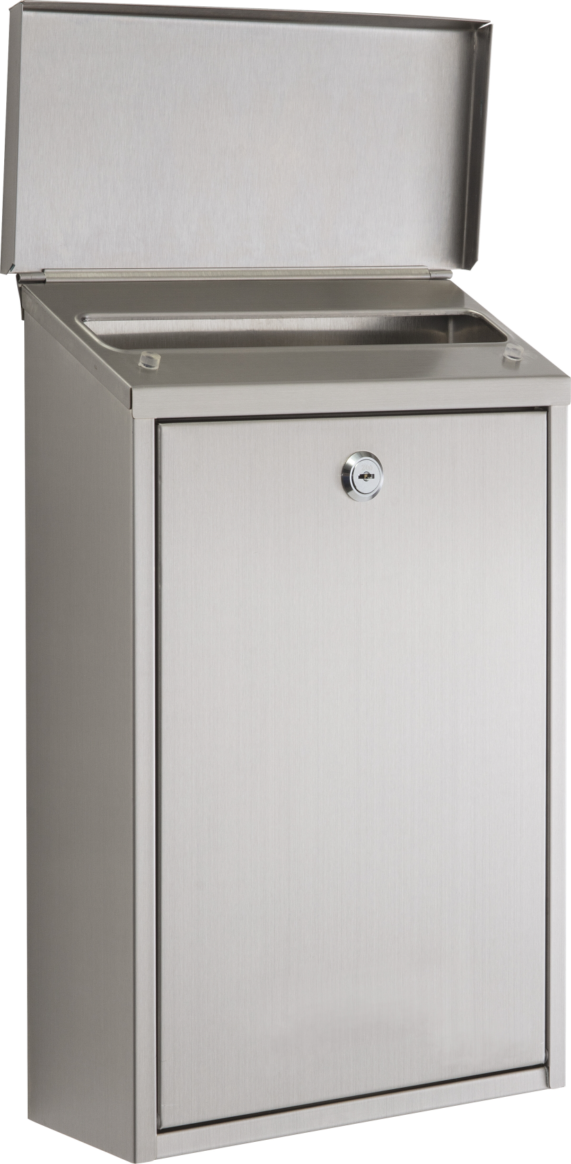 Practo Garden dallas inox - Brievenbus in inox - 10x25x40cm