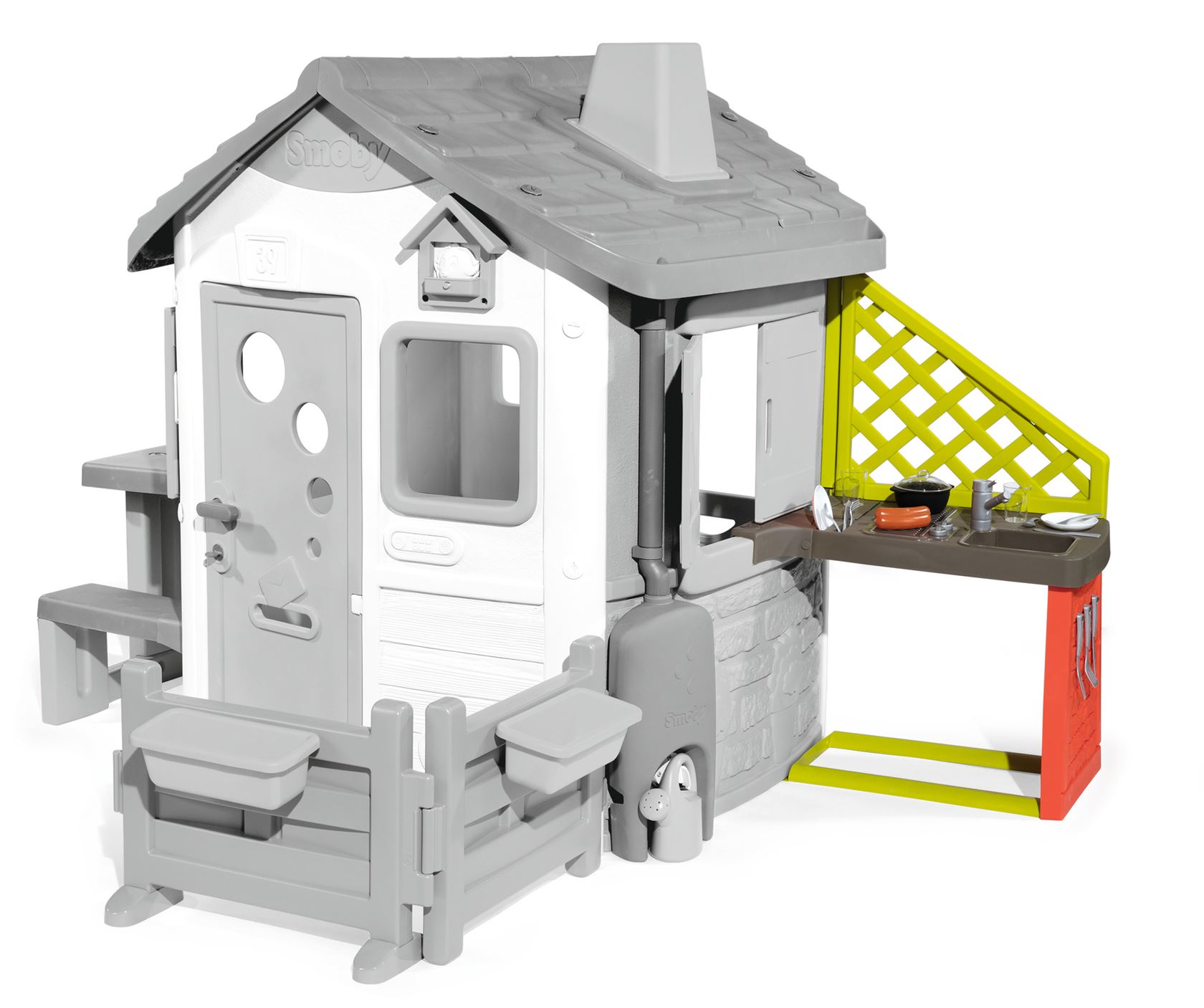 Smoby accessory - outdoor kitchen with accessories for Smoby playhouses