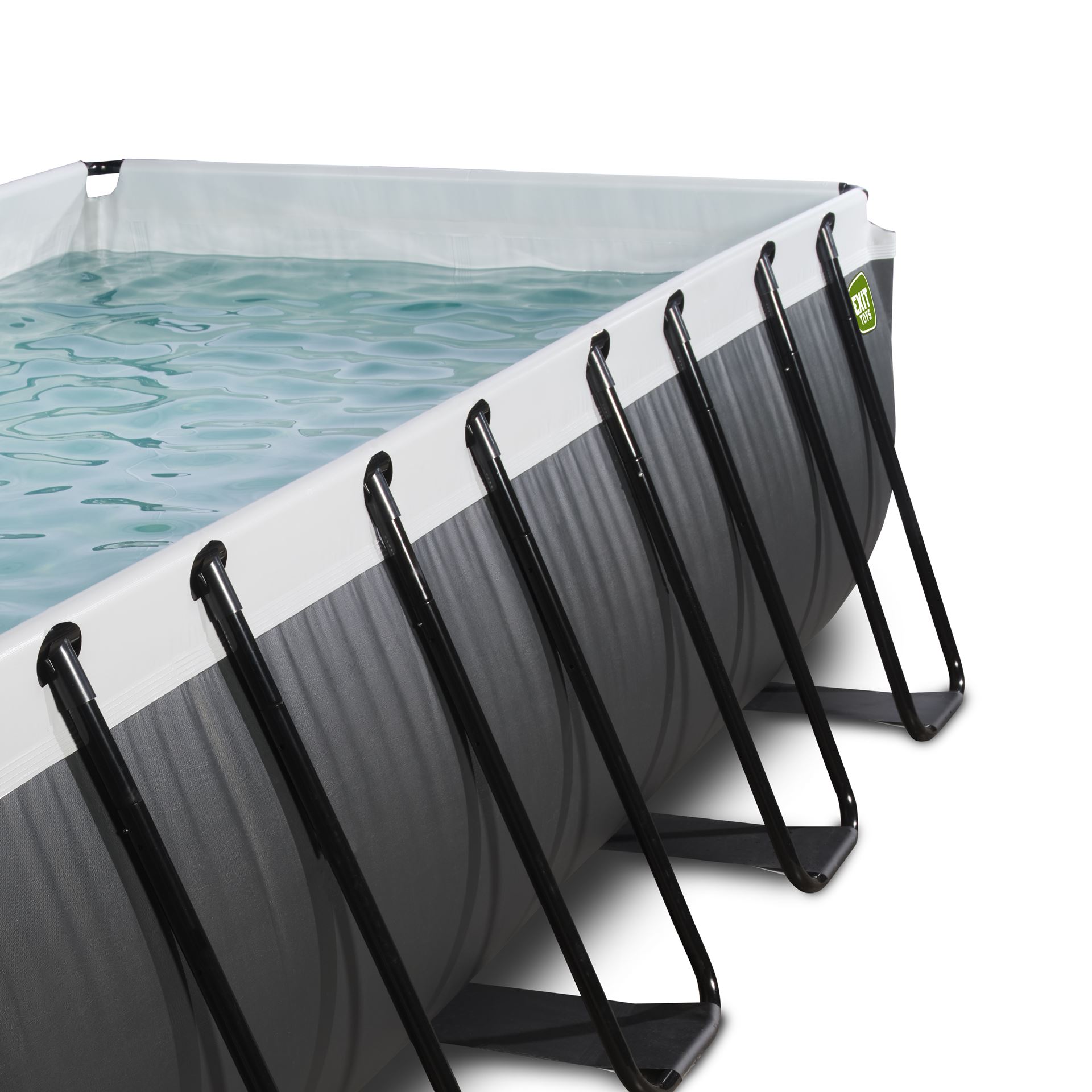 EXIT-Black-Leather-zwembad-400x200x122cm-met-zandfilterpomp-en-overkapping-en-warmtepomp-zwart