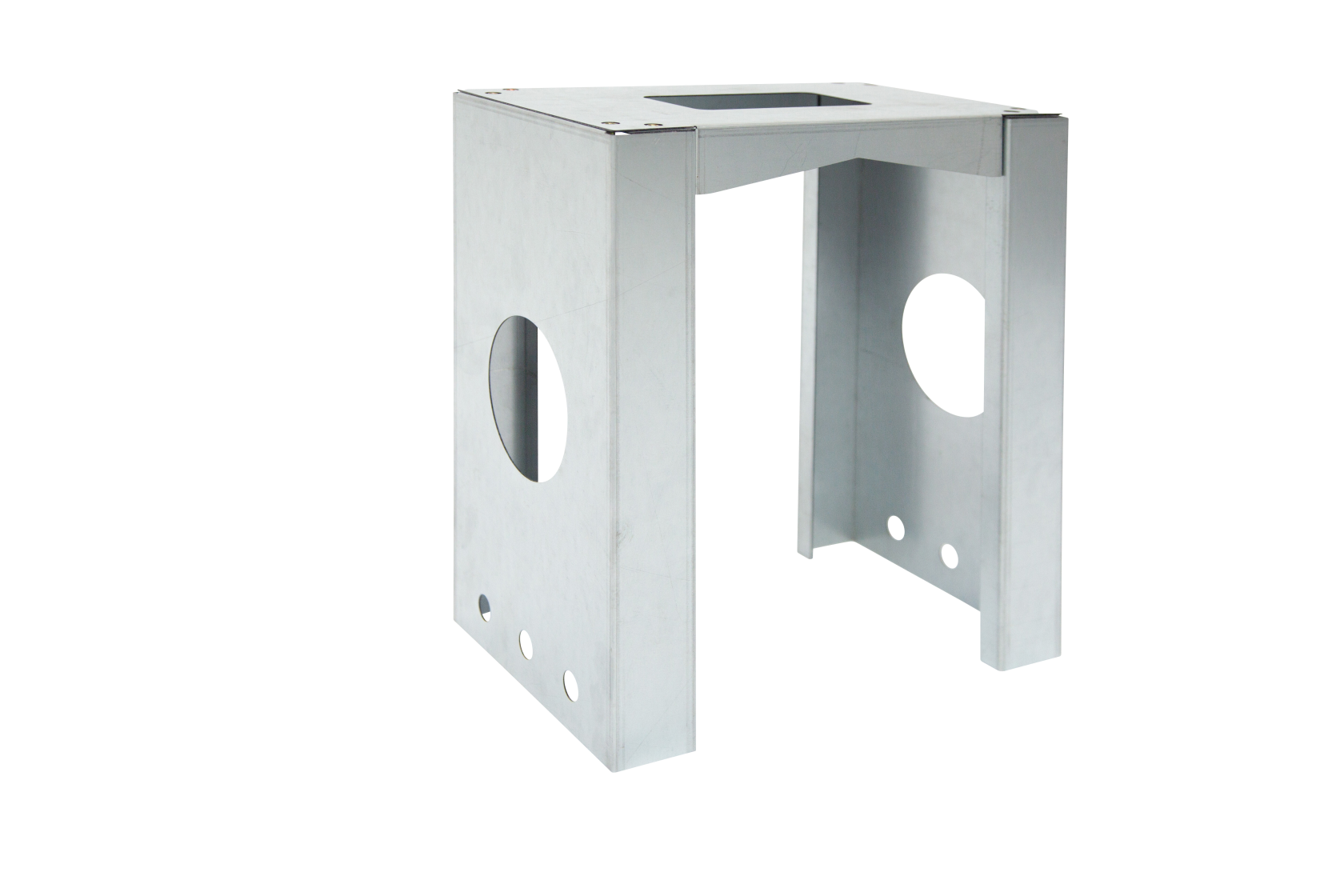 Practo Socle de jardin pour boîte aux lettres Colis B700 - Socle de montage pour ancrage dans le sol - Acier galvanisé - 40 x 34,5 x 22,3 cm