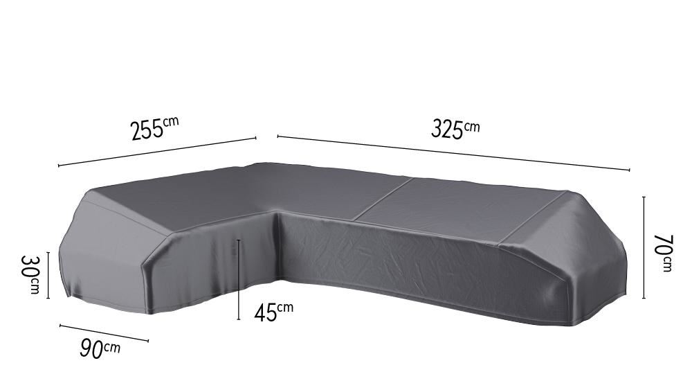 aerocover-loungesethoes-platform-325x255x90xH30-45-70-links-antraciet