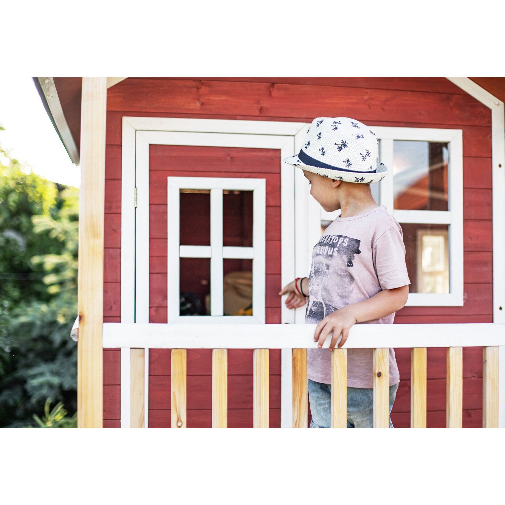 EXIT-Loft-700-houten-speelhuis-rood