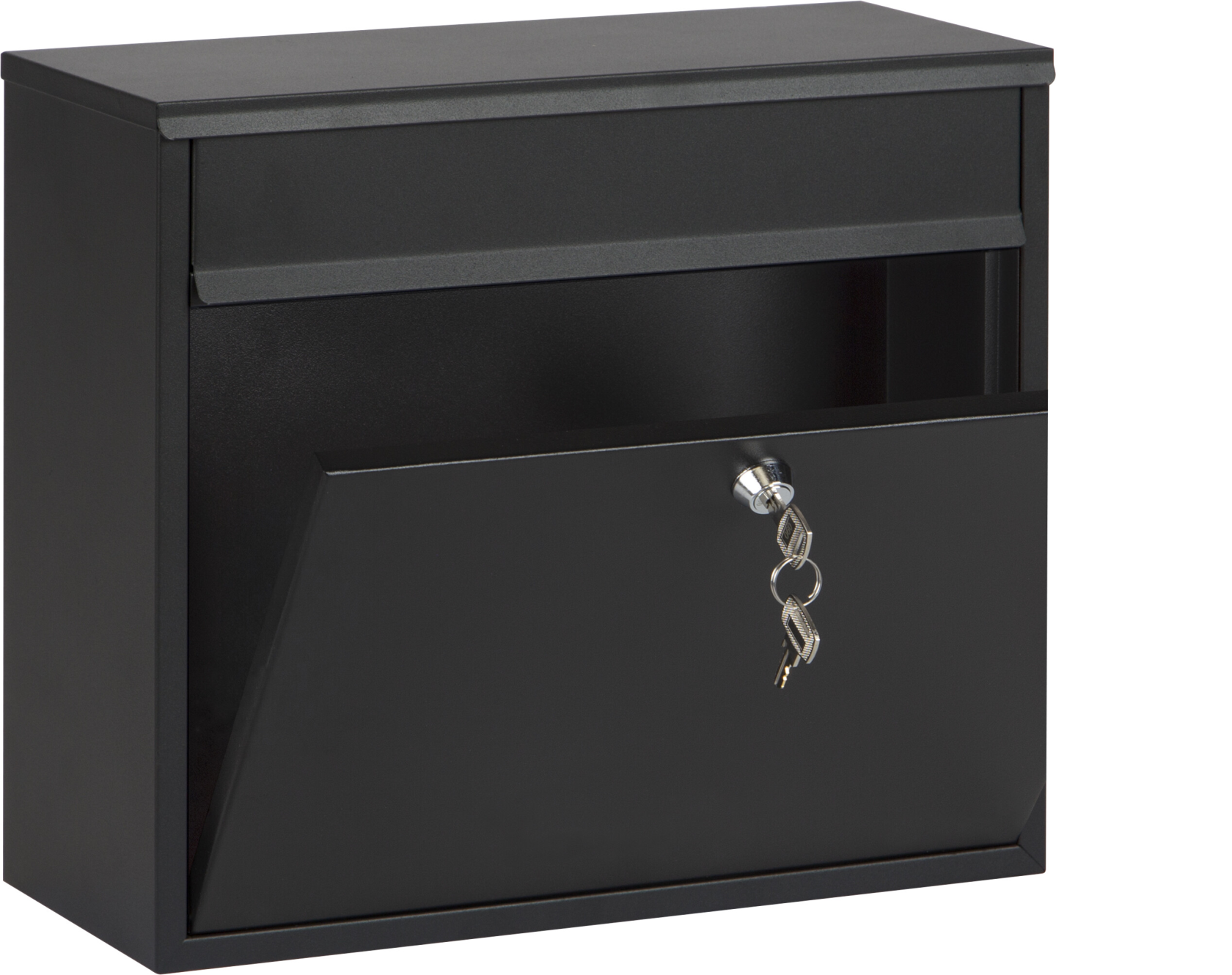 Practo Garden brievenbus Calgary - in mat zwart - 15x36x31cm - RAL 9005 MAT