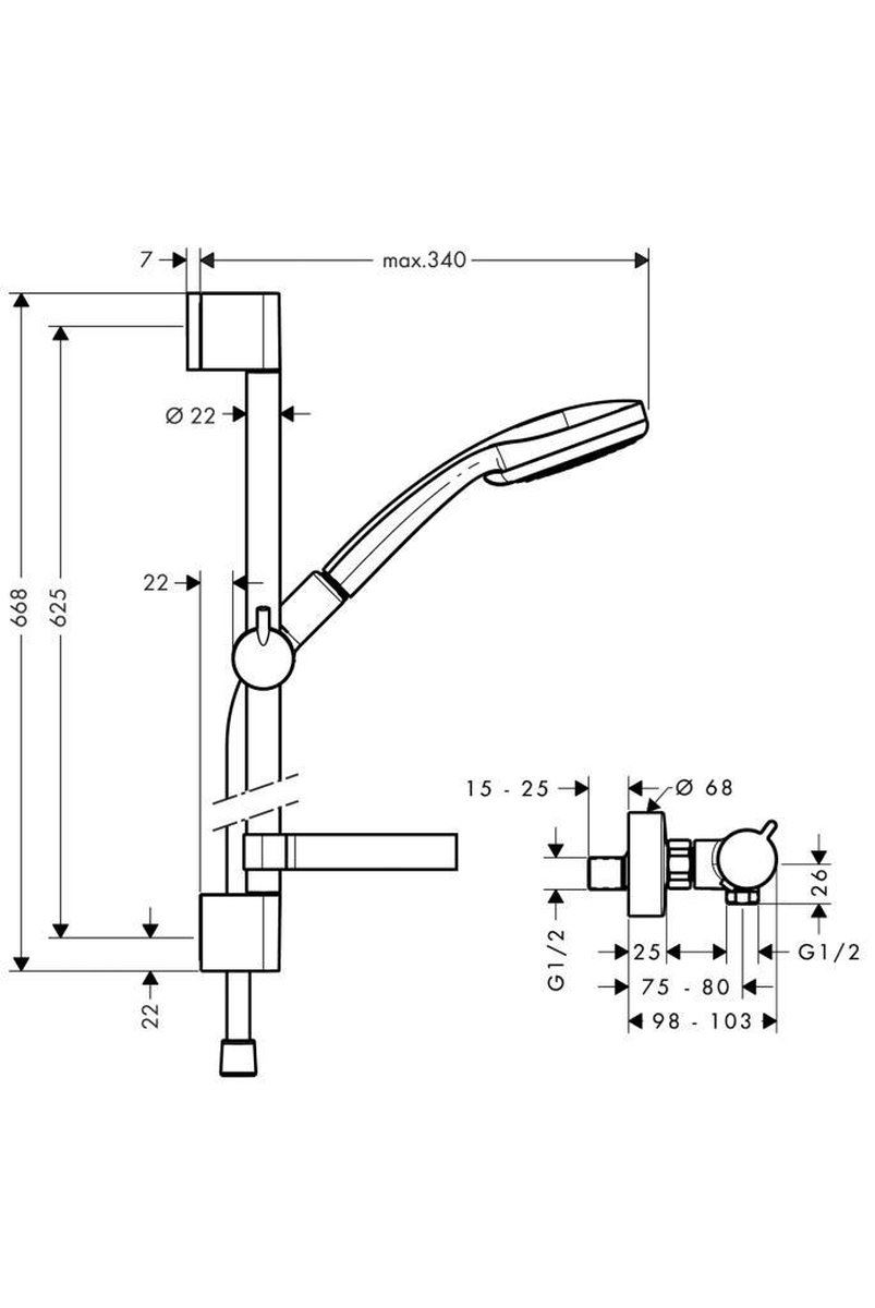 Hansgrohe-Croma-100-Vario-EcoSmart-Ecos-Comf-65
