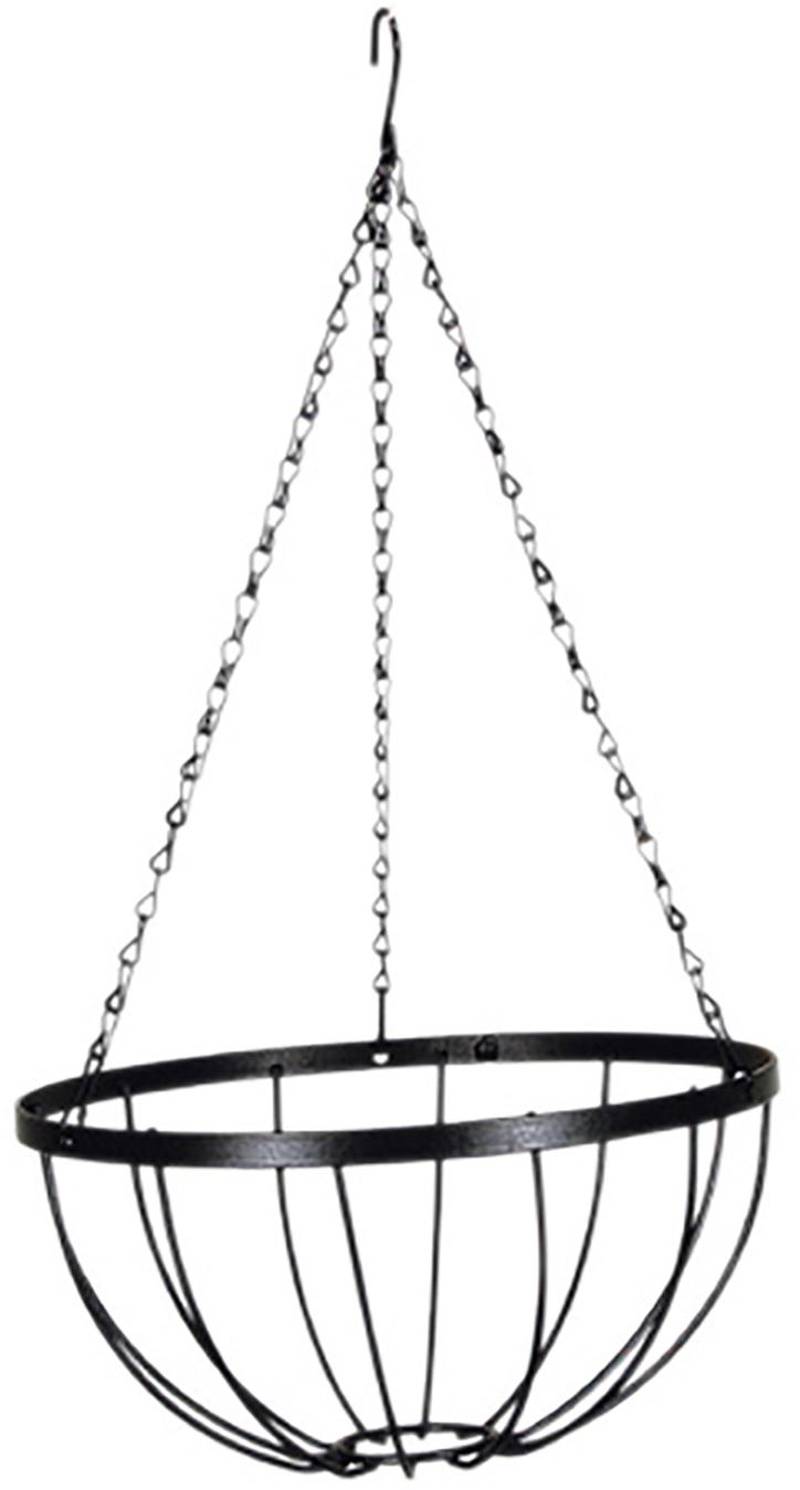Hanging-basket-smeedijzer-zwart-incl-ketting-H20x-35cm