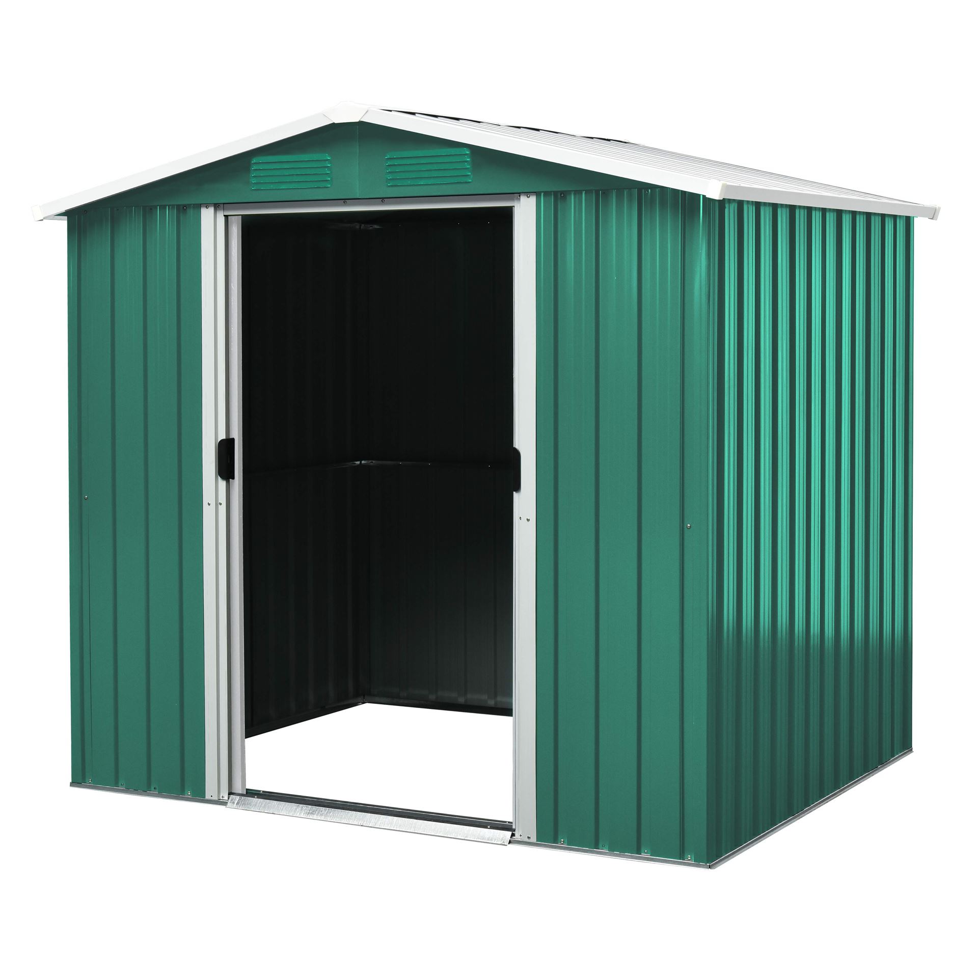 Tuinberging-Koln-II-65-dennegroen-creme-Tuinberging-metaal-B184-x-L119-x-H184-cm