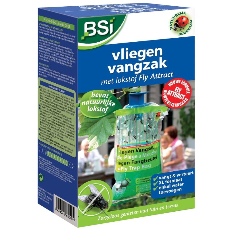 BSI Vliegenvangzak XL (eco) - met Fly Attract - voor 40.000 vliegen
