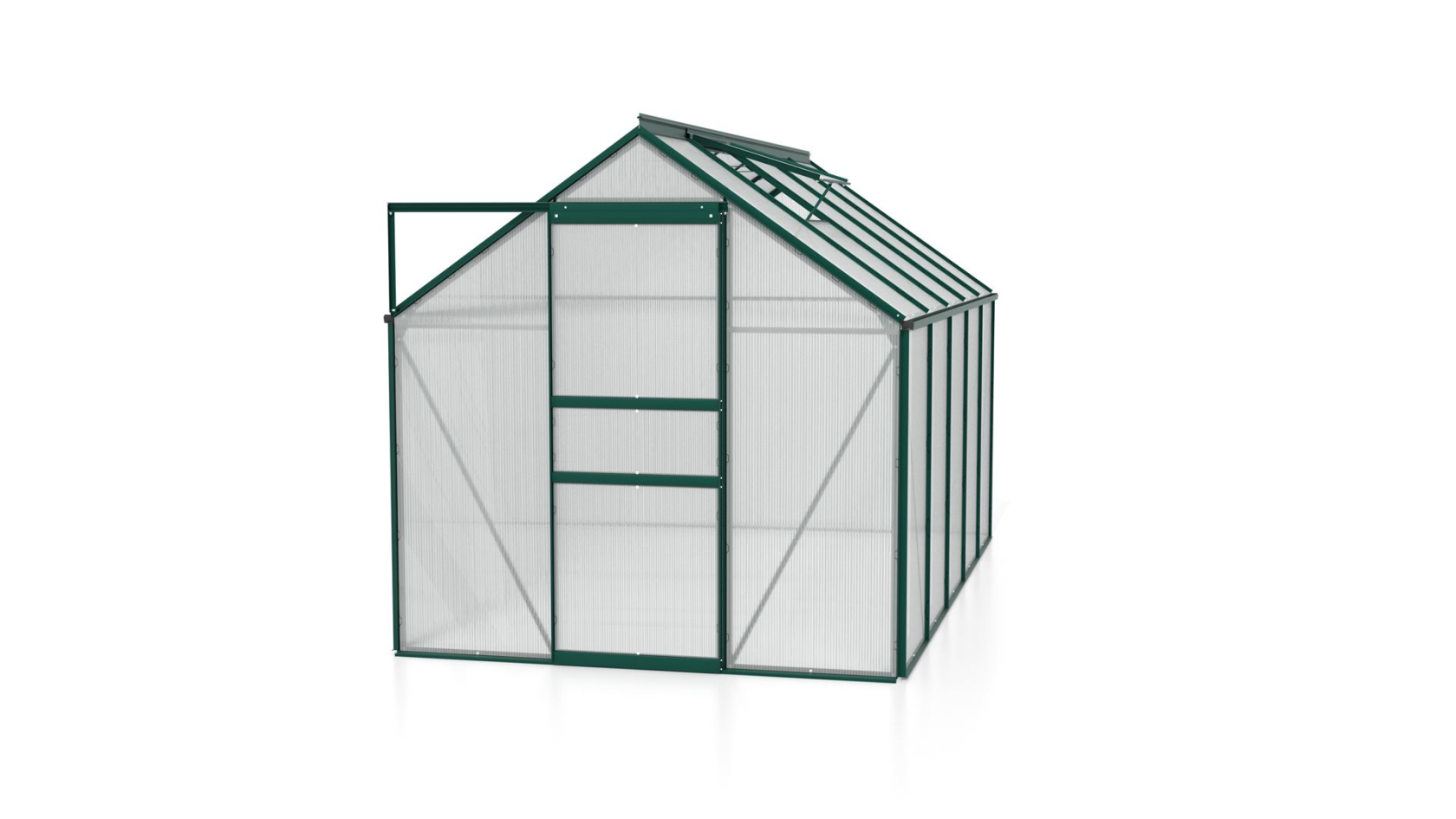 Vitavia Venus serre - 6,2m² - met 6 mm polycarbonaat - Donkergroen