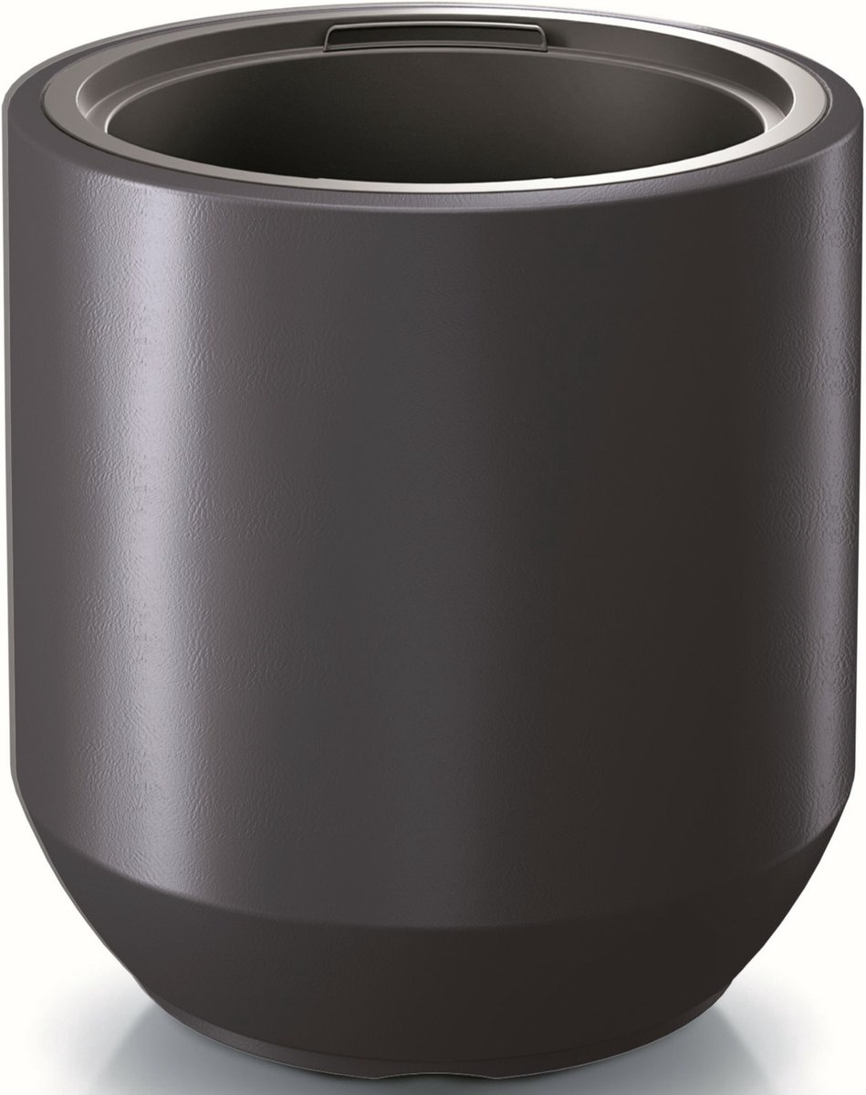 Prosperplast Heos Seville Flower Pot - Anthracite - Ø 39 cm - Avec pot intérieur