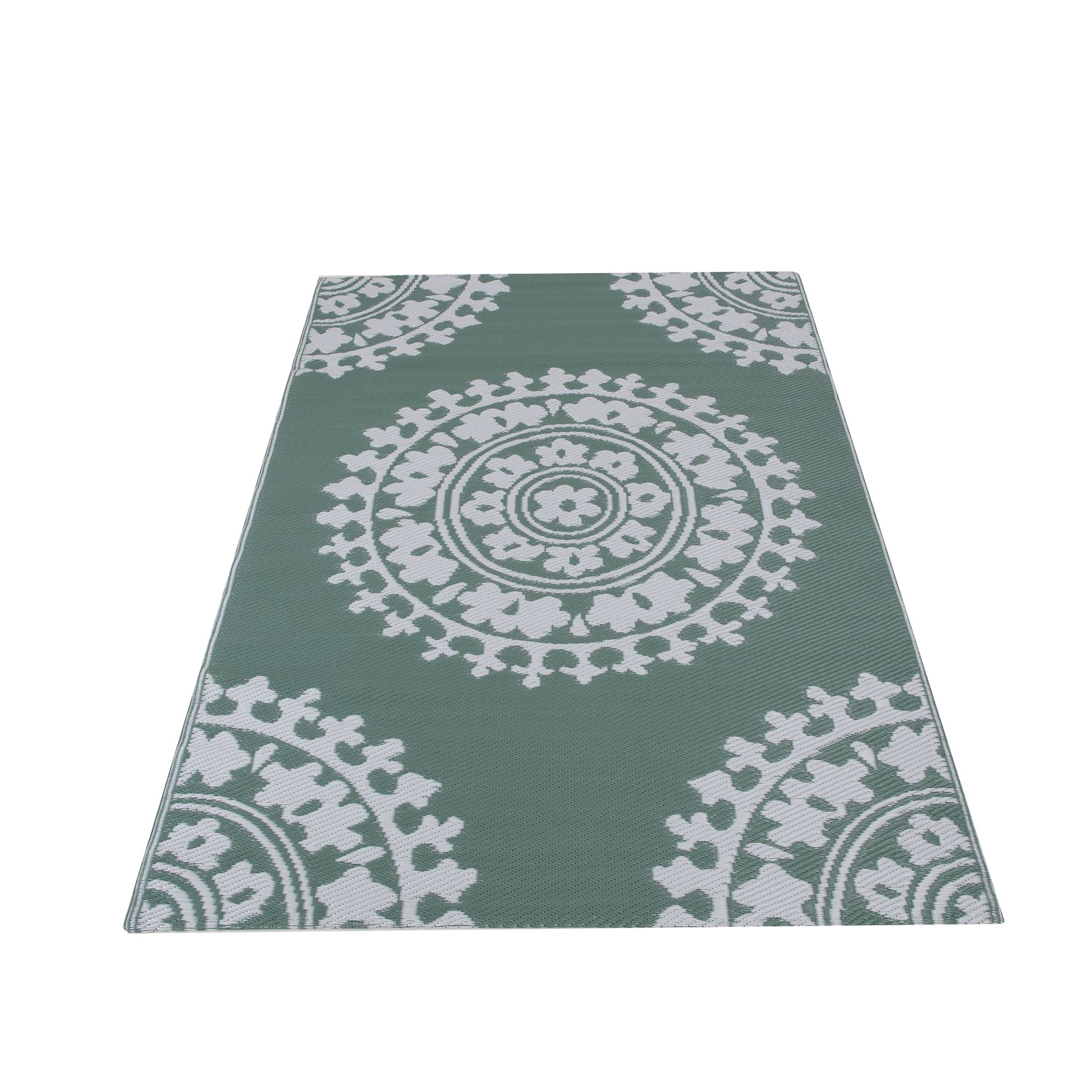 Buitentapijt-118x180cm-groen-wit-gerecycled