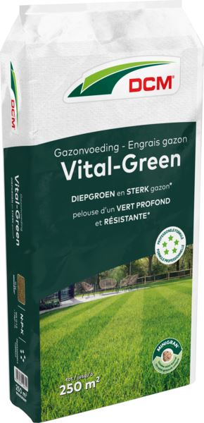 DCM gazonmeststof 10kg voor 250m² - Vital Green