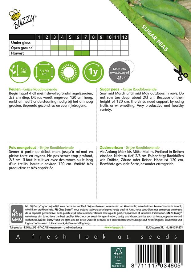 Buzzy-Peulen-Grijze-roodbloeiende