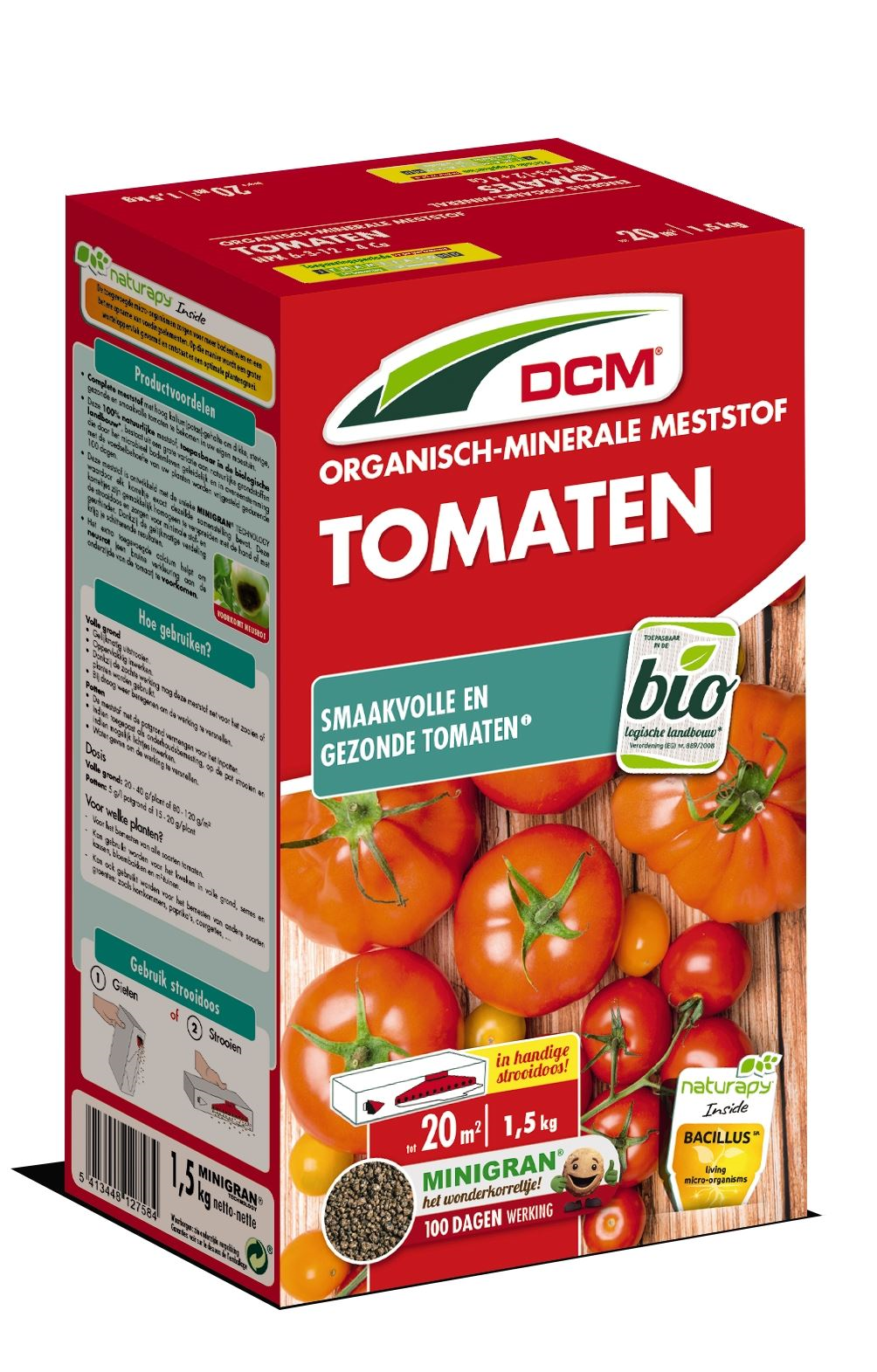 DCM meststof voor tomaten – 1,5 kg – voor 20 m² – bio
