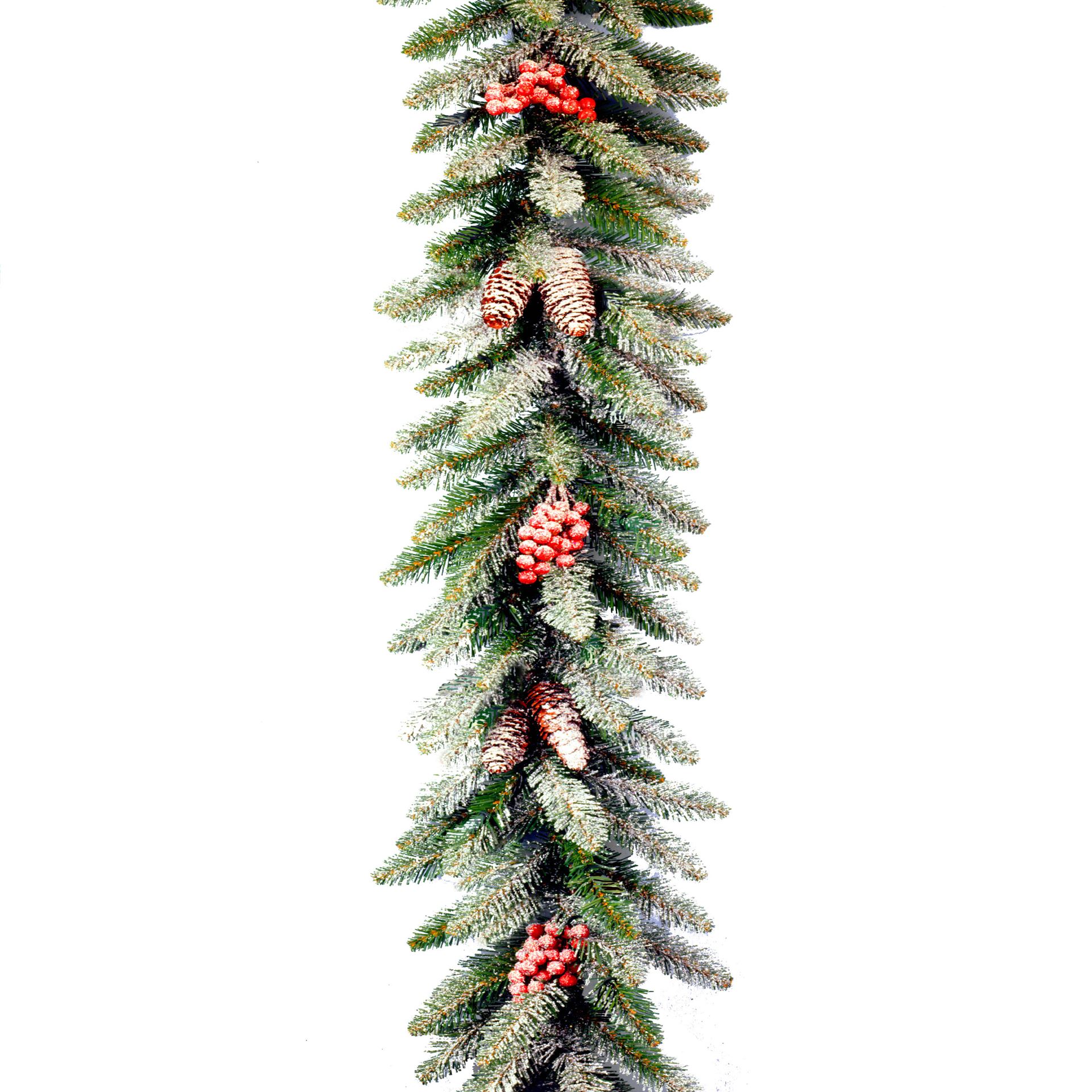 Dunhill-Fir-Garland-w-snow-berries-cones-l274cm